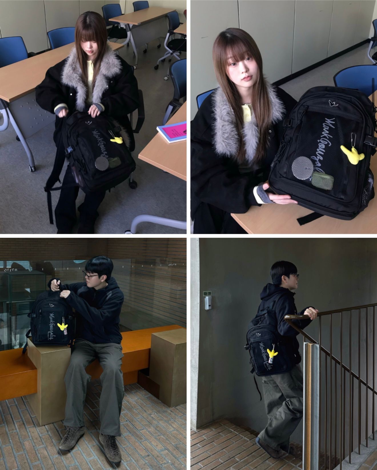 *🇰🇷韓國直送Mark Ginzales🇰🇷韓國專門店/免稅店 爆款熱賣背囊贈送天使鑰匙圈🔥男女同款