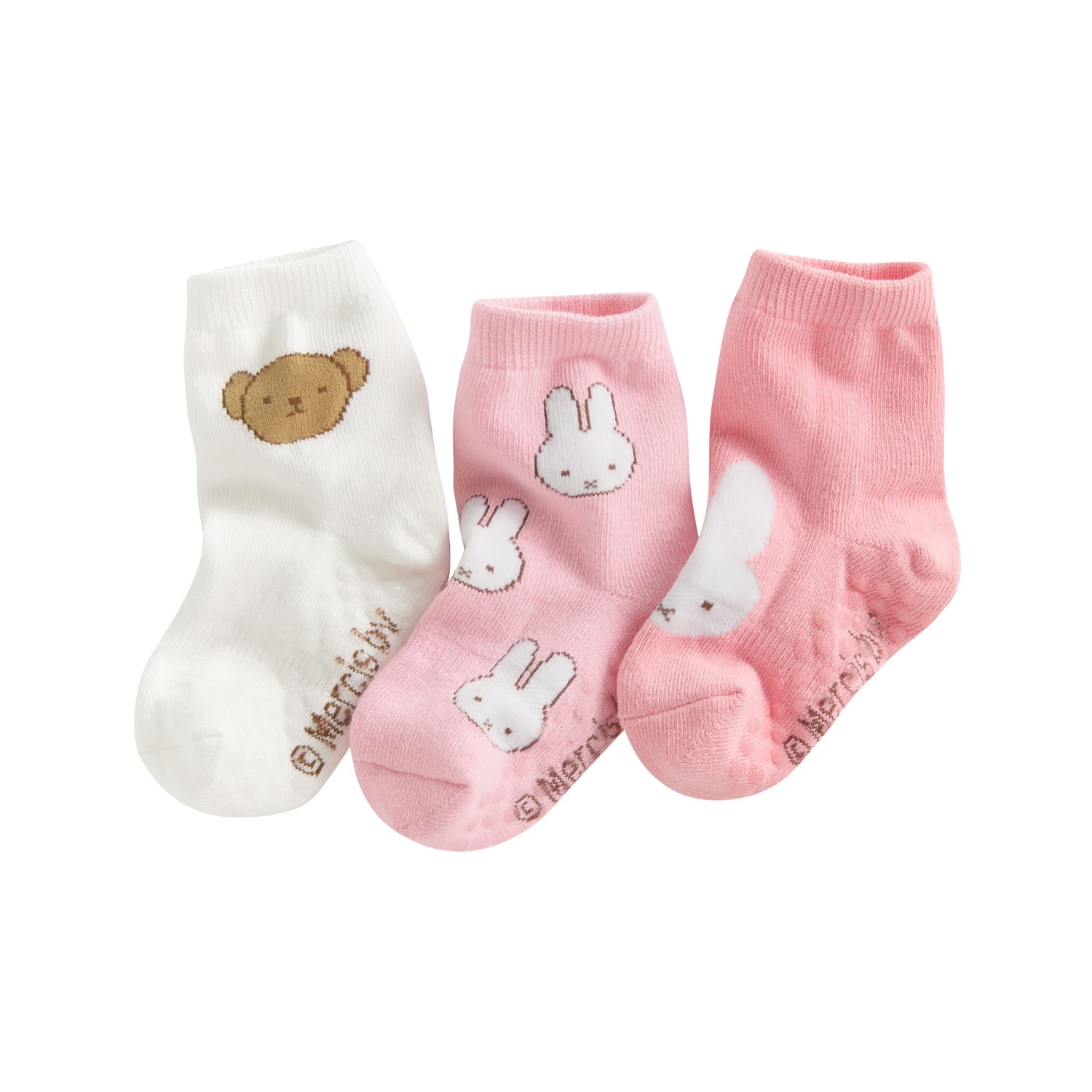 部分現貨💚代購 台灣直送💚正版授權Miffy and Friends提花中筒襪三件套