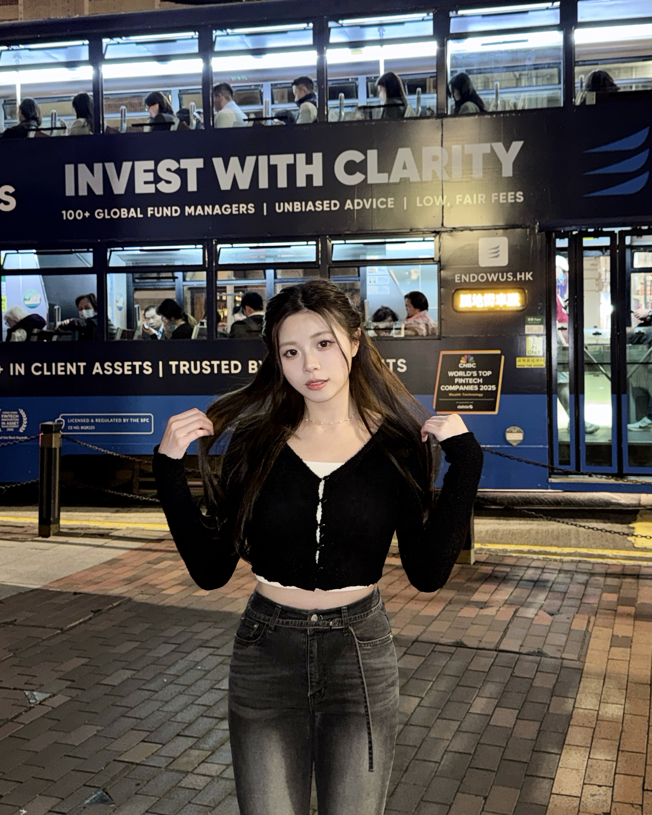 【 新品追加💿 | -5kg顯瘦度🩶超加分洗水雲染～連BELT點綴！高腰提臀喇叭褲୨⚑゛】 Ash Black High-waisted Boots Cut Pants