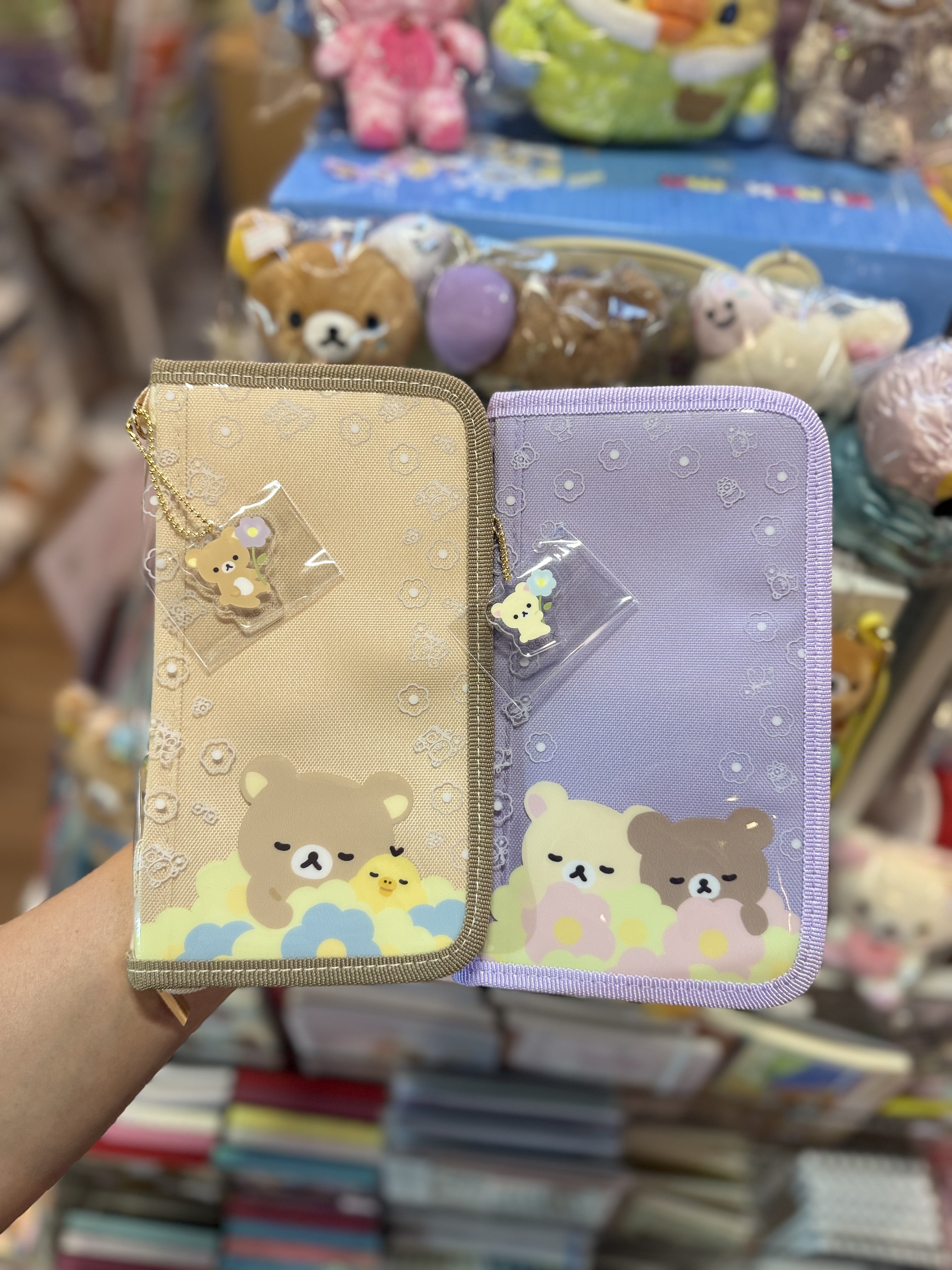 《現貨》全新BASIC RILAKKUMA Flower系列 多用途收納袋