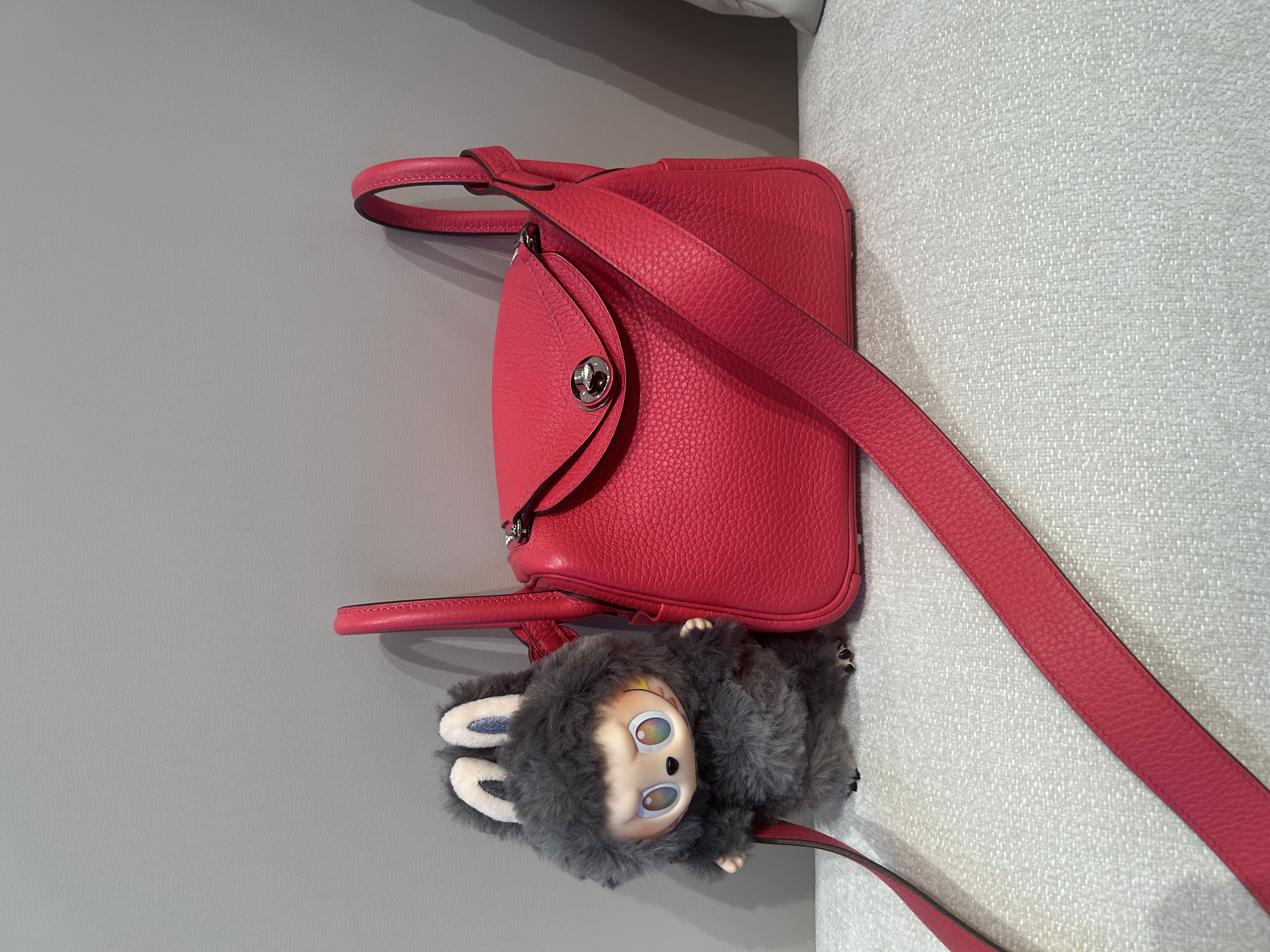 HERMES MINI LINDY ,STAMP Y, ROSE EXTREME CLEMENCE 100%Authentic ,99%new閑置品 ✅收據✅dust bag ✅盒