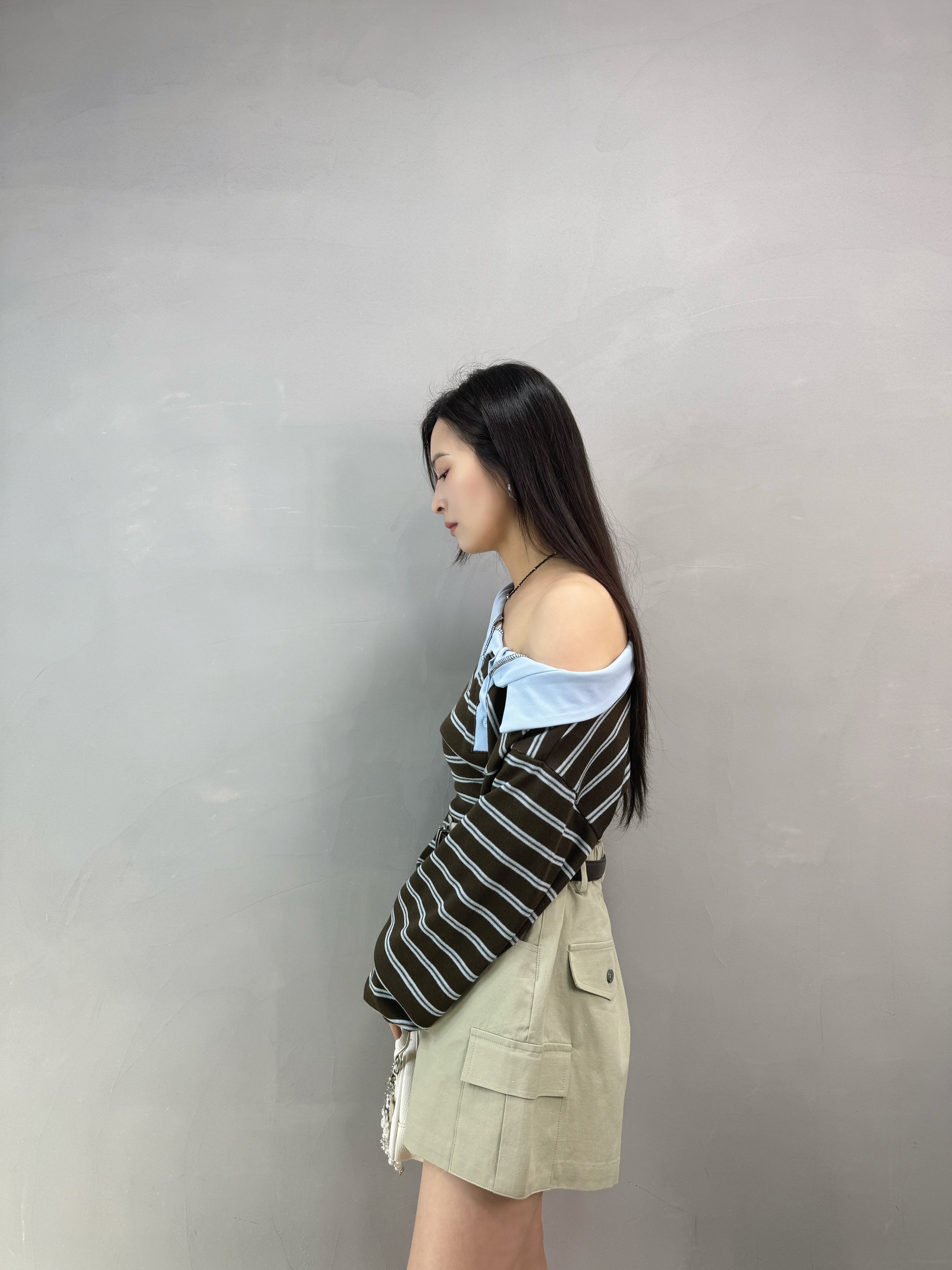 H13 Polo領扣鈕橫間top