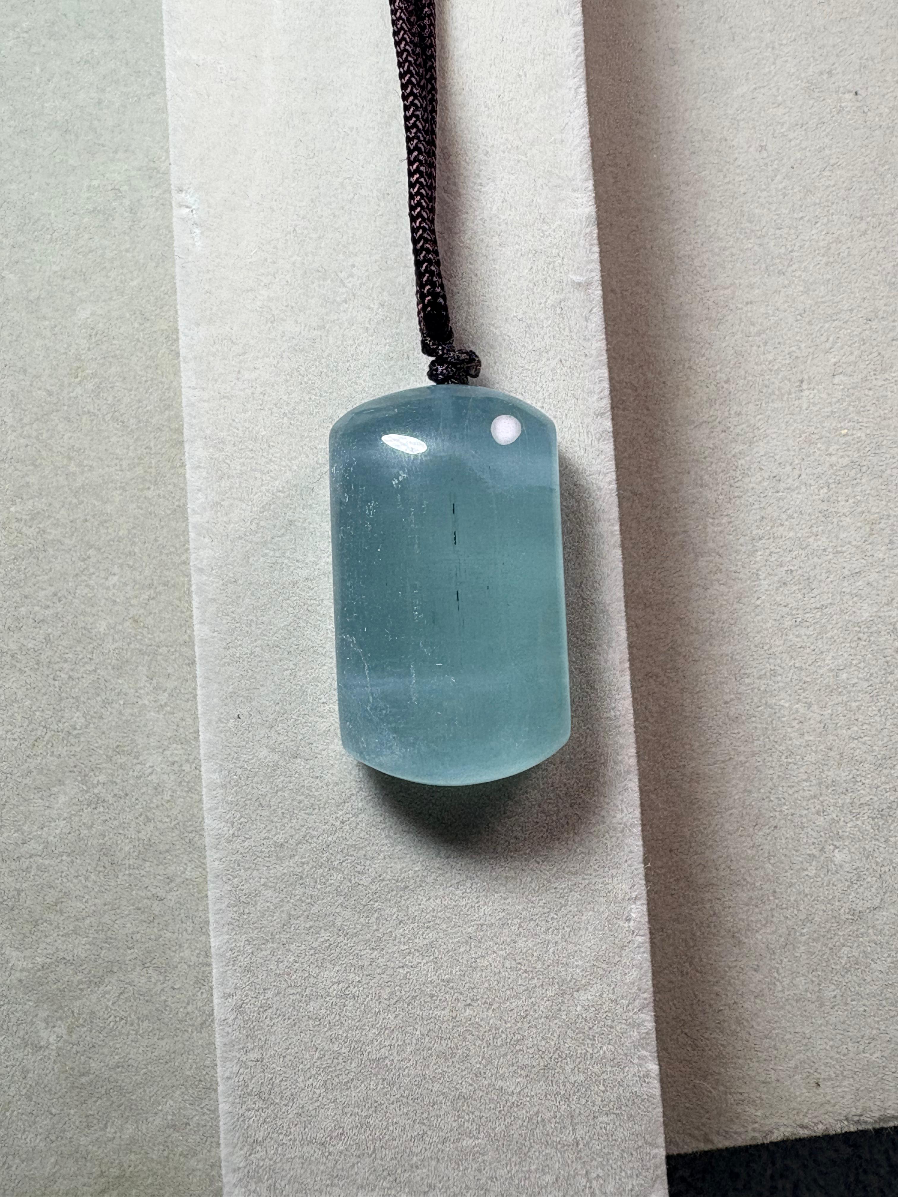 海藍寶平安無事牌（15-16克）No.19-573