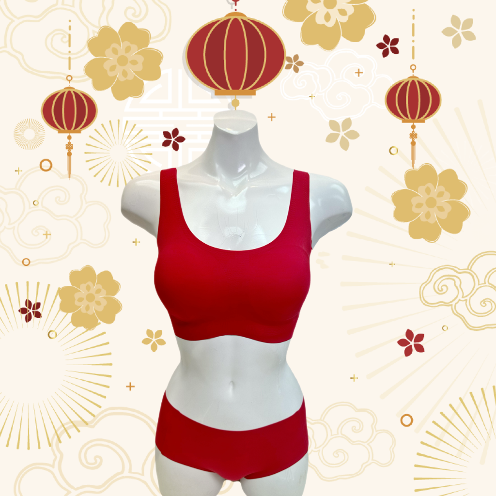 女裝無縫內衣FB02 (泰國製) 紅色