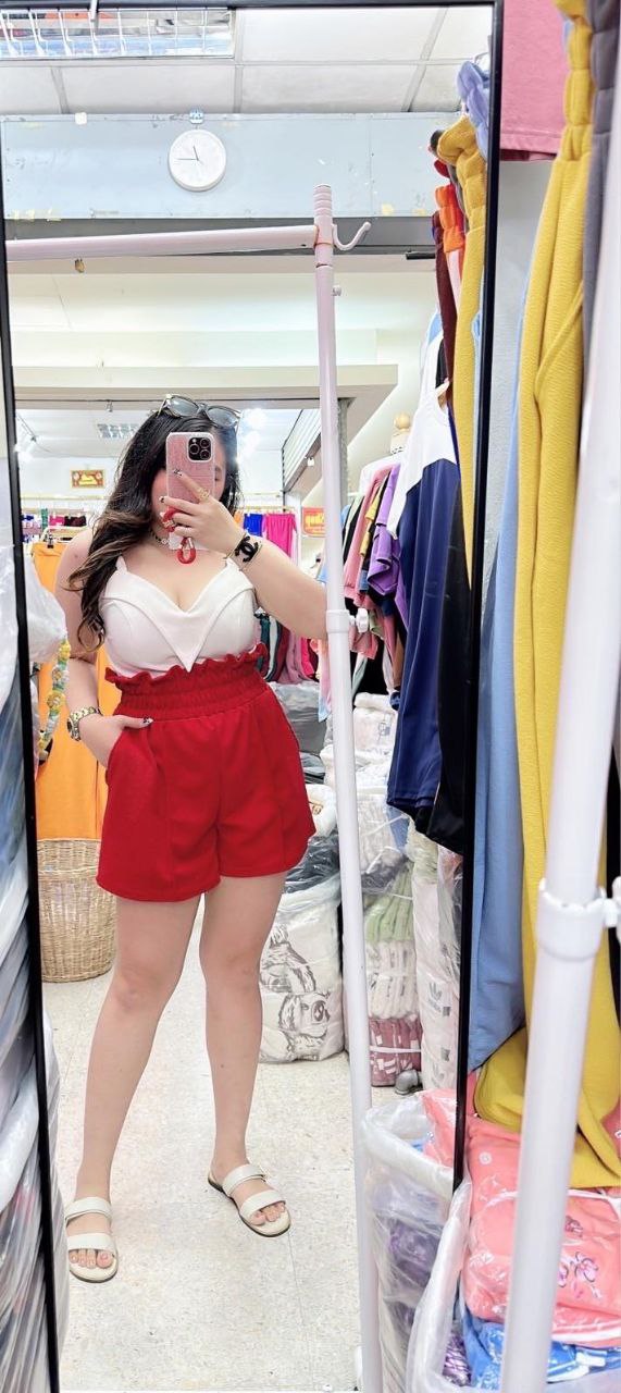 CHD05 高腰显瘦糖果色短裤