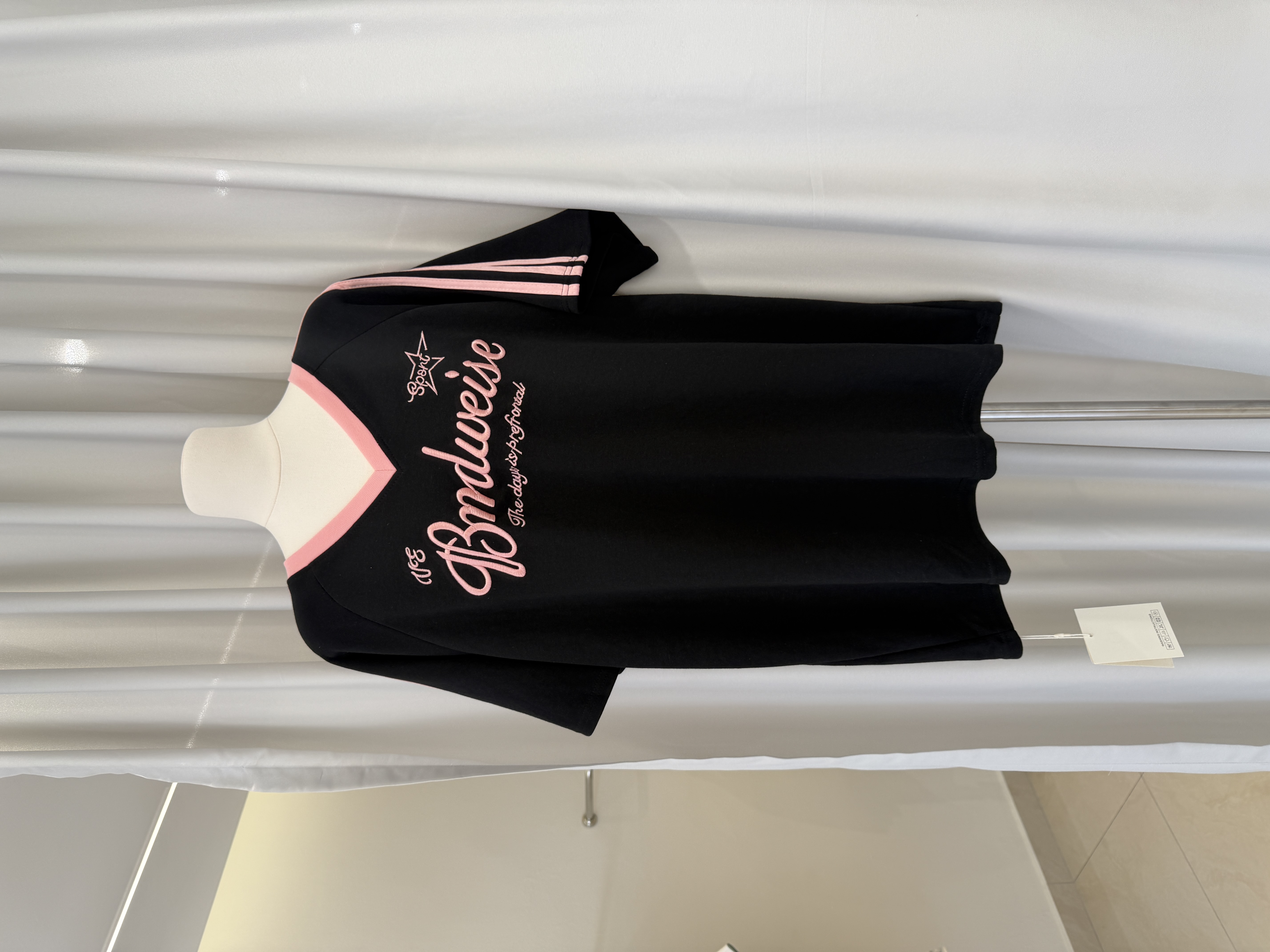 6583 爆款美式撞色字母短袖