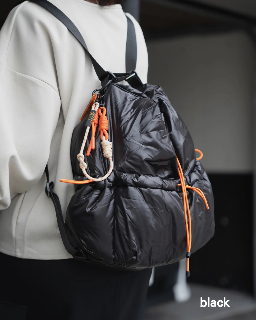 日本代購【 2026新商品 日本直送 KIU 側孭袋 / 索繩背囊 Puffy 2WAY Shoulder Bag & Napsack 】﻿