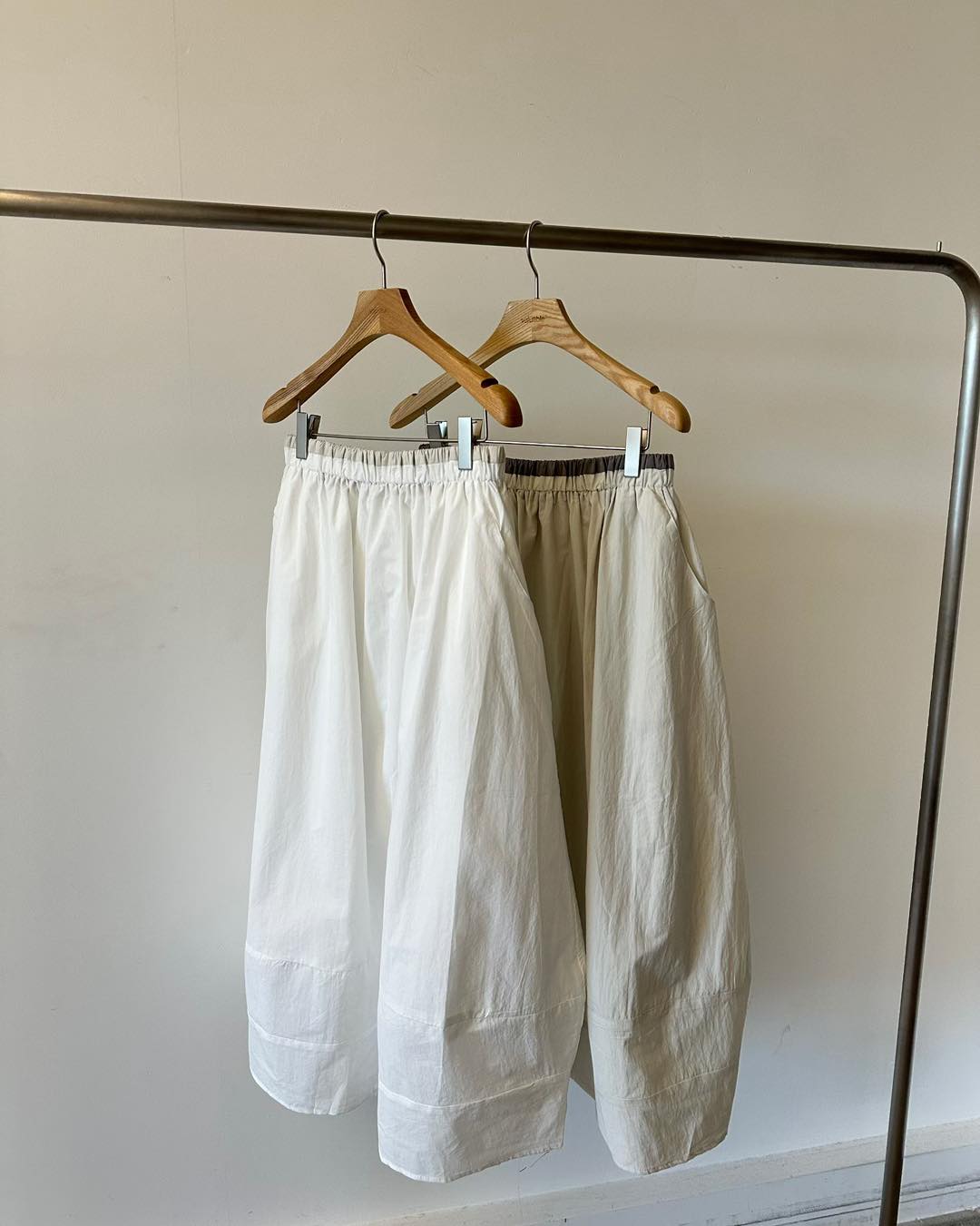 間色腰頭風褸料A-line裙