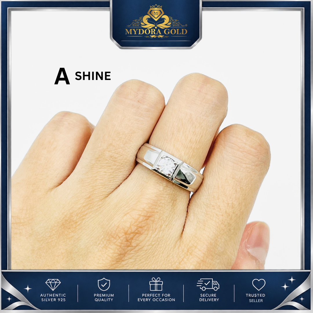 MYDORA 925 Silver Ring - Cincin SOLEMN ONE Collection