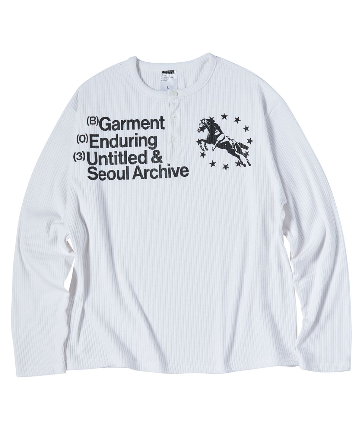 🇰🇷訂購｜UNTITLED 26SS｜Unicorn Henley Neck Long Sleeve 2色 