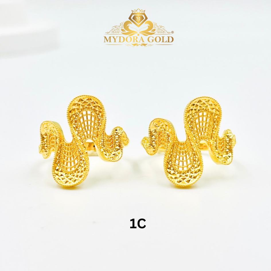 MYDORA Cincin Ombak Cinta Jaring (5G) | EMAS 916/22K