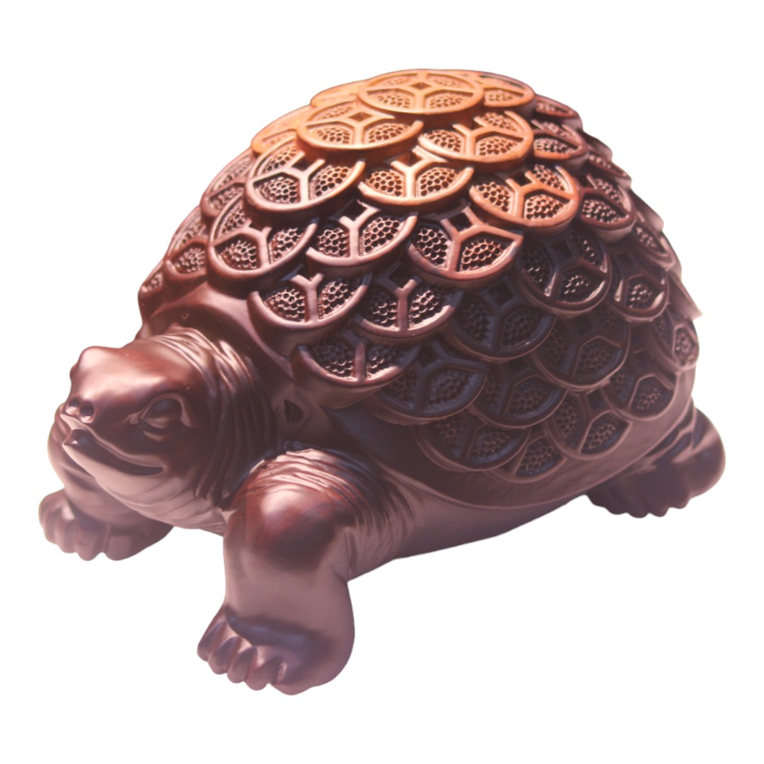 招財金錢龜  烏金色