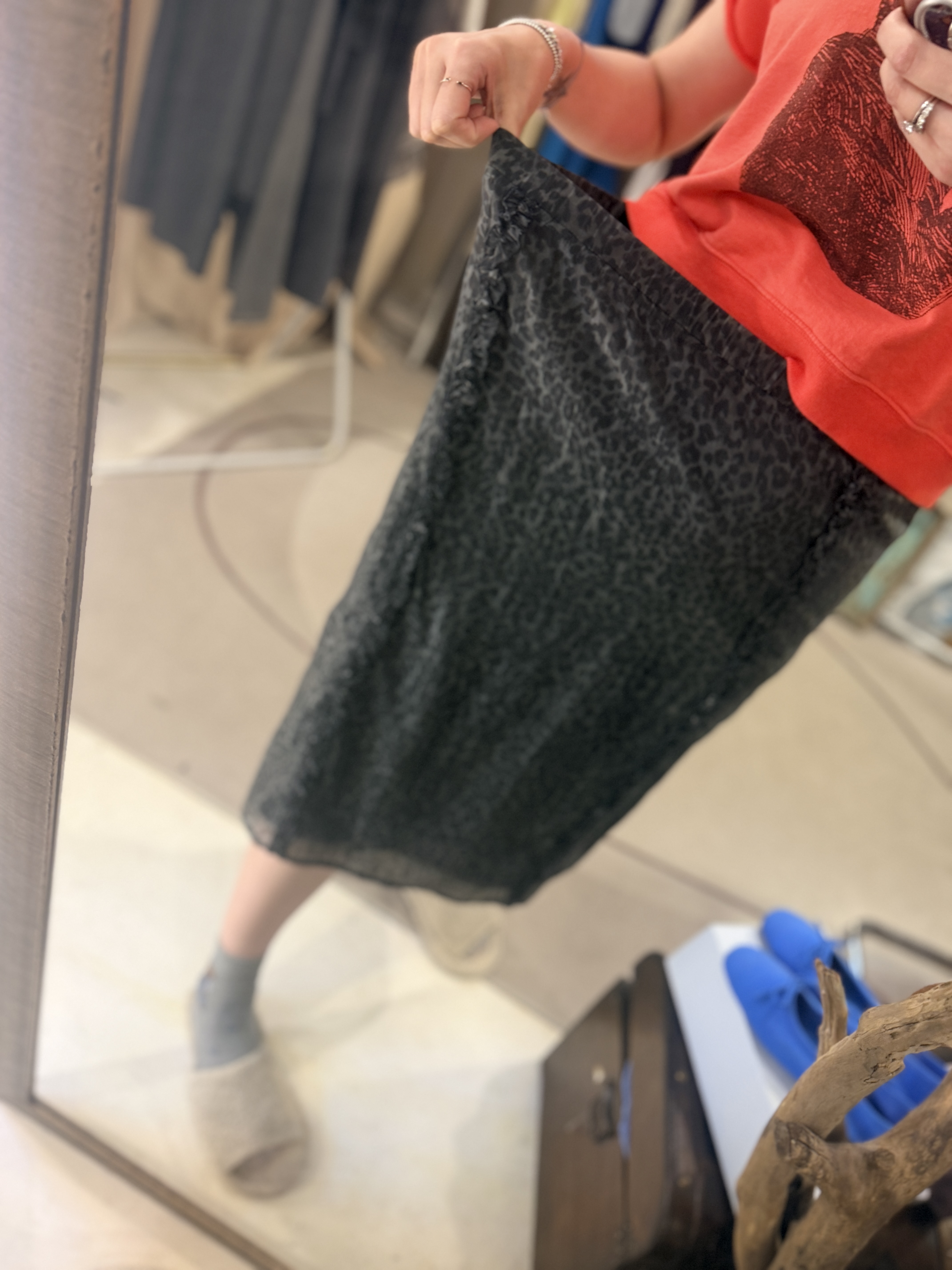 Animal printed skirt