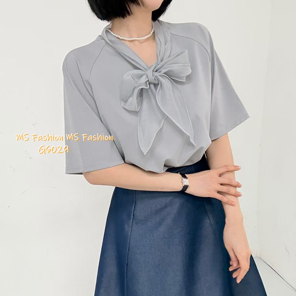 G6029 韓國🇰🇷靚料V領蝴蝶top