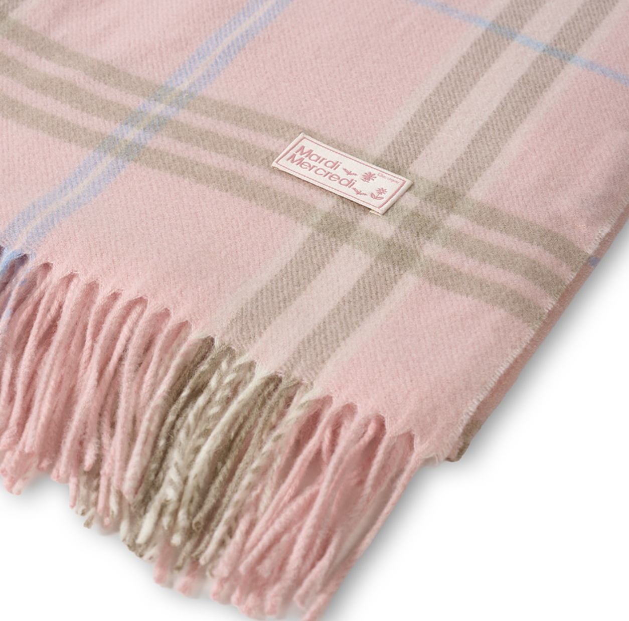 限時‼️韓國 Mardi Mercredi 拼色格仔羊毛頸巾｜WOOL MUFFLER CHECK 