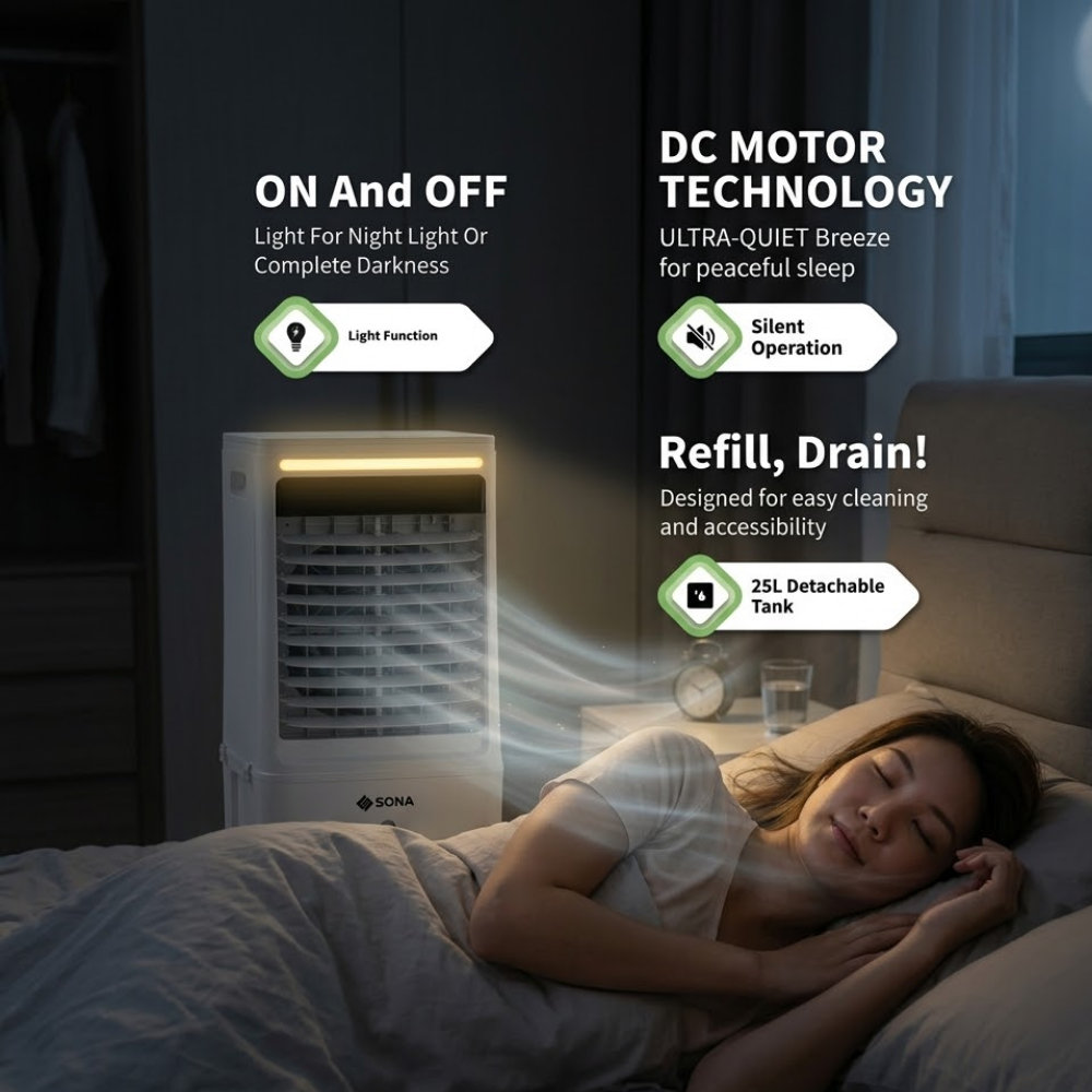 SONA BLDC Air Cooler with Remote SAC 6360DC APR