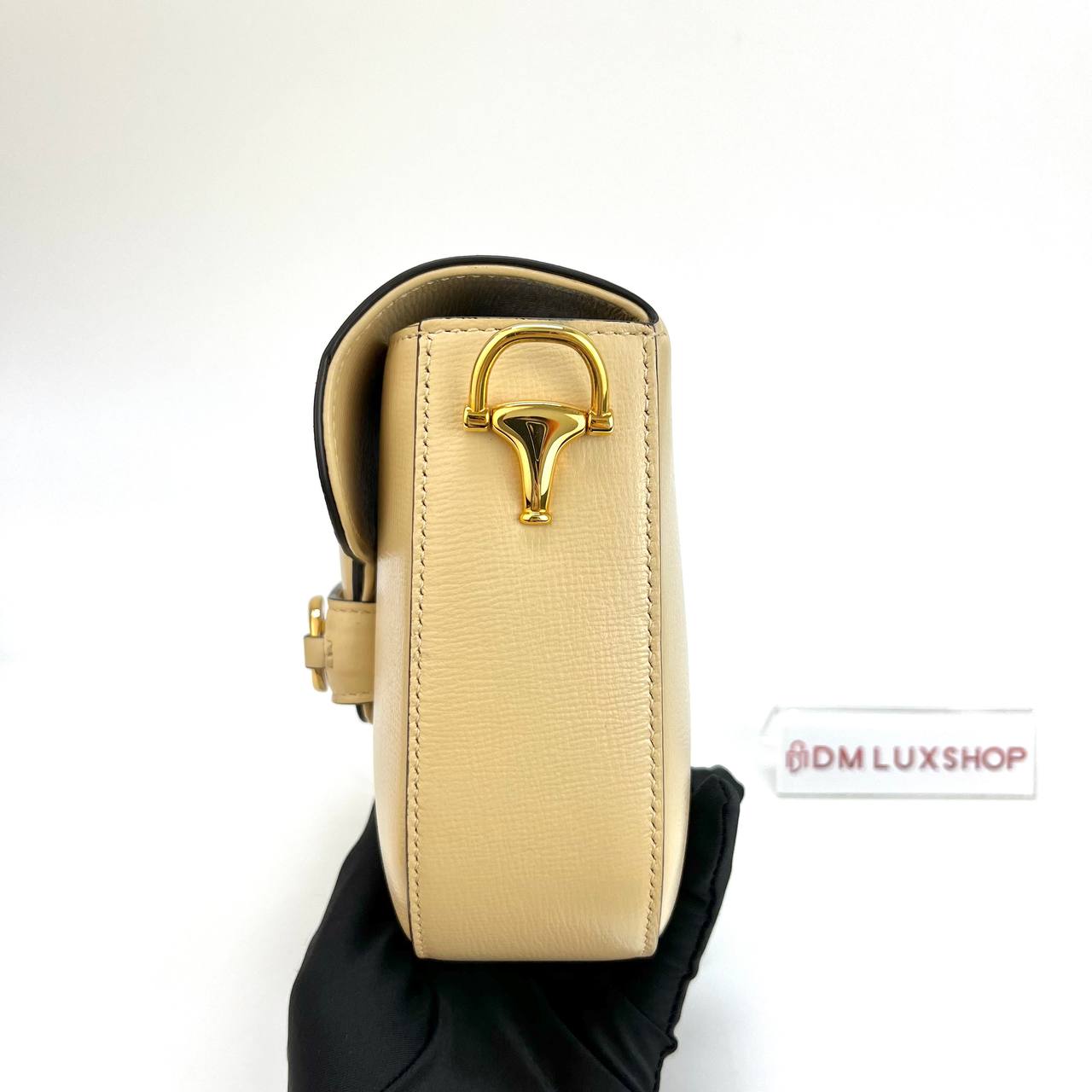 Gucci Beige Horsebit 1955 Small GHW
