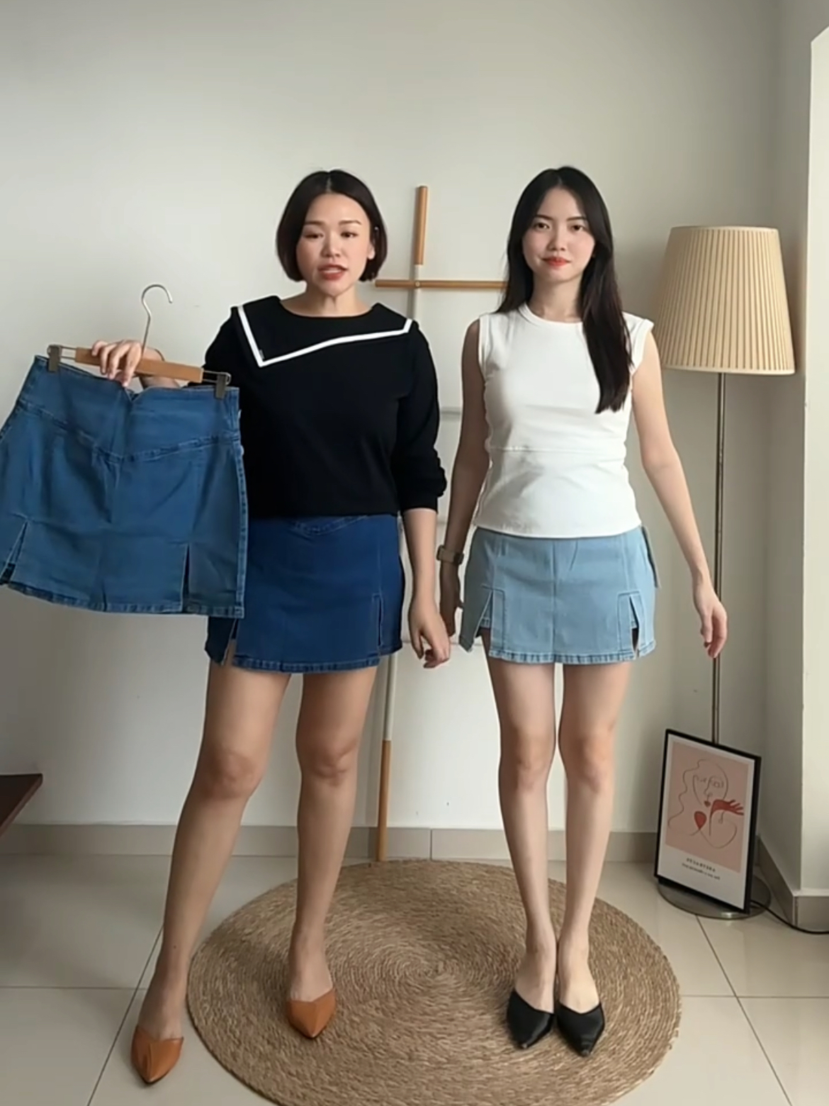 S1820 Denim Short Skirt - 3 Colors 