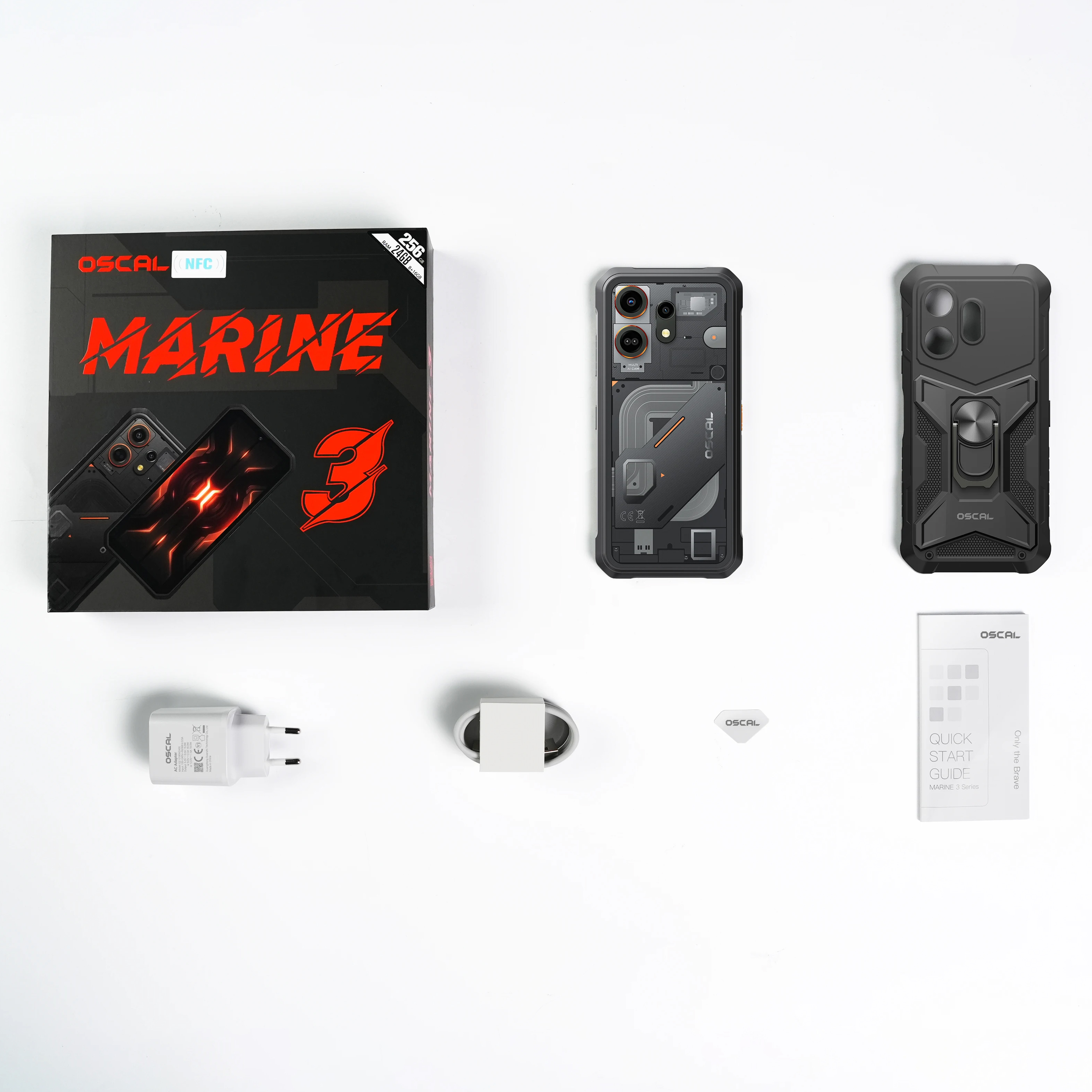 Oscal Marine 3 | 8GB/128GB/256GB 6.56" 90Hz 5000mAh 夜視 AI工具 三防手機 Rugged Phone