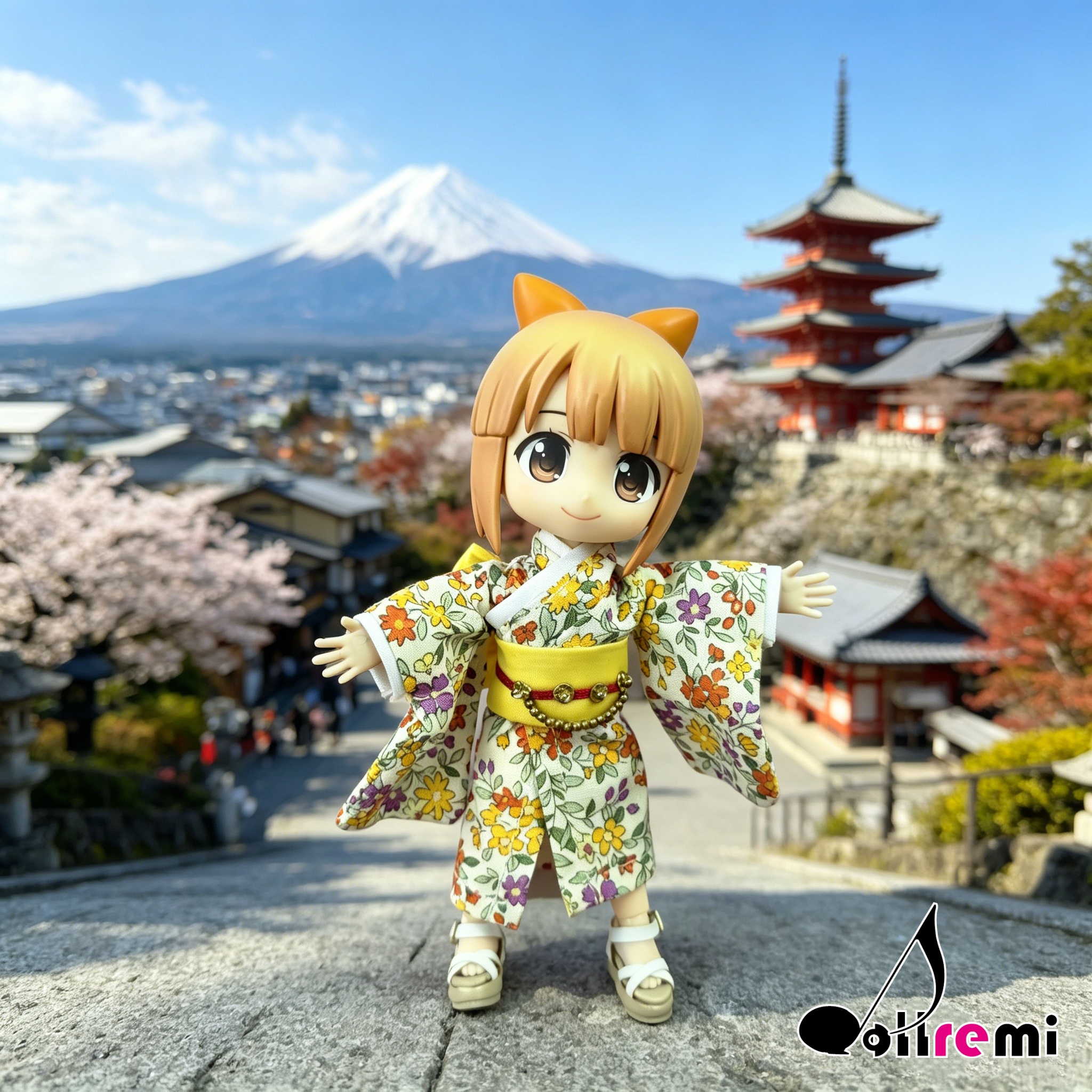 【dollremi】(OB0891) 和服兩件套 Kimono two-piece set