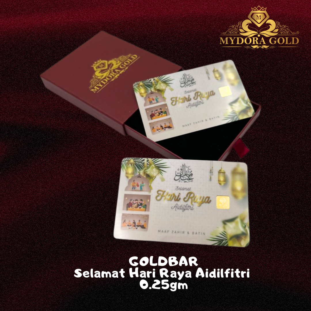MYDORA 999.9 Gold Bar Collection (0.25g) | MERDEKA SPECIAL
