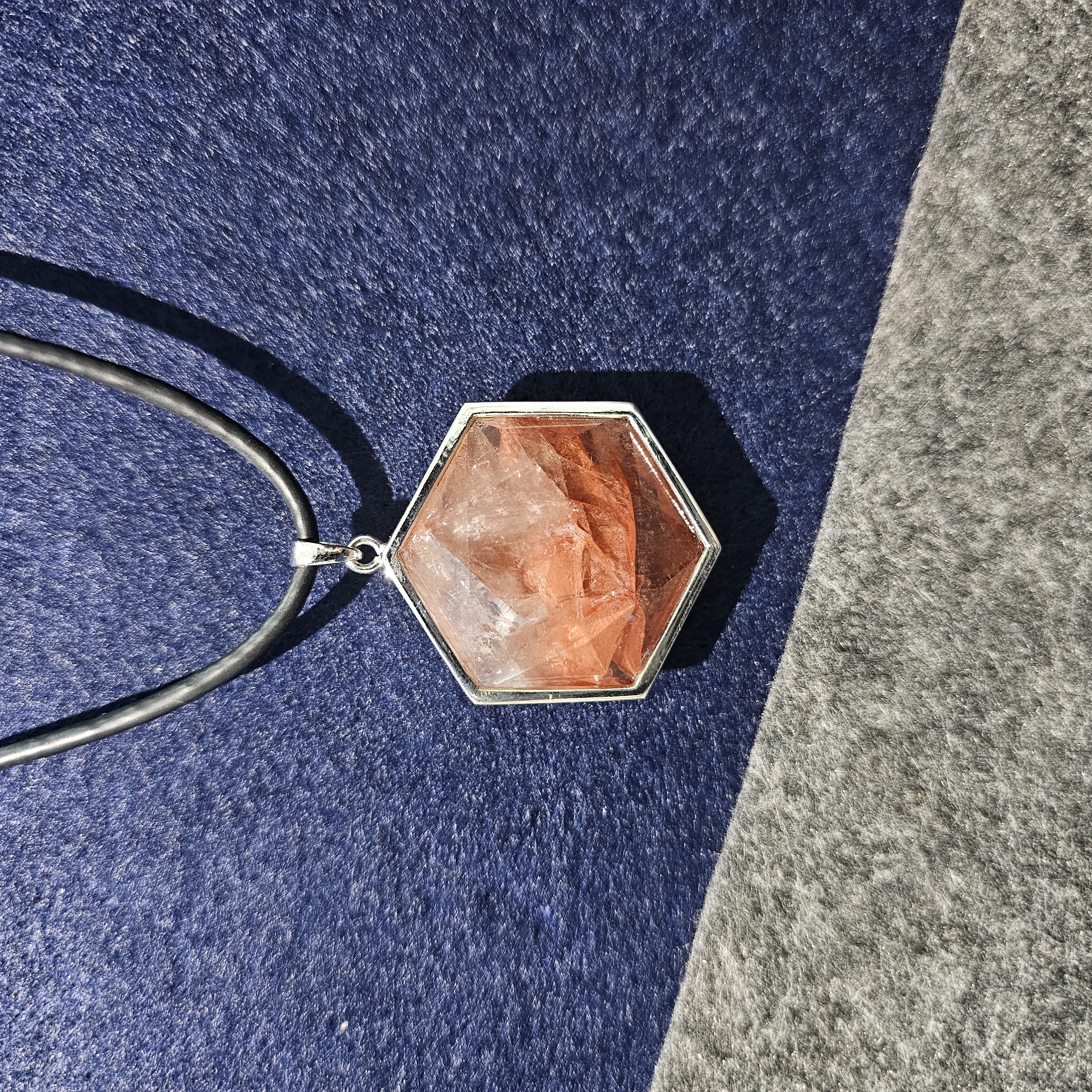 錦鯉膠花水晶六芒星925銀大衛星