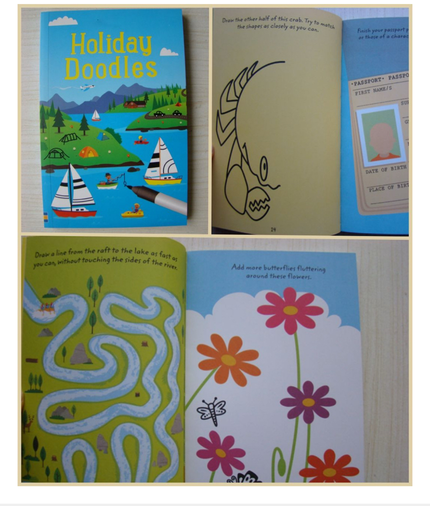 Usborne Christmas Maze Book Doodles book 