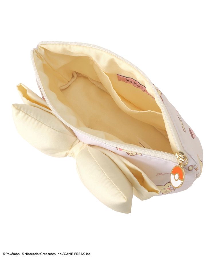 🎀【預訂】 PokePeace x Maison de FLEUR 印花蝴蝶結小包 - Yellow