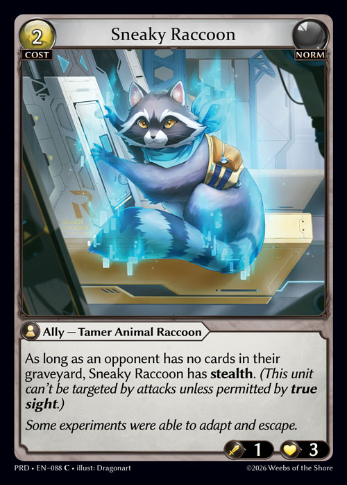 FOIL - Sneaky Raccoon / PRD-088 (C)