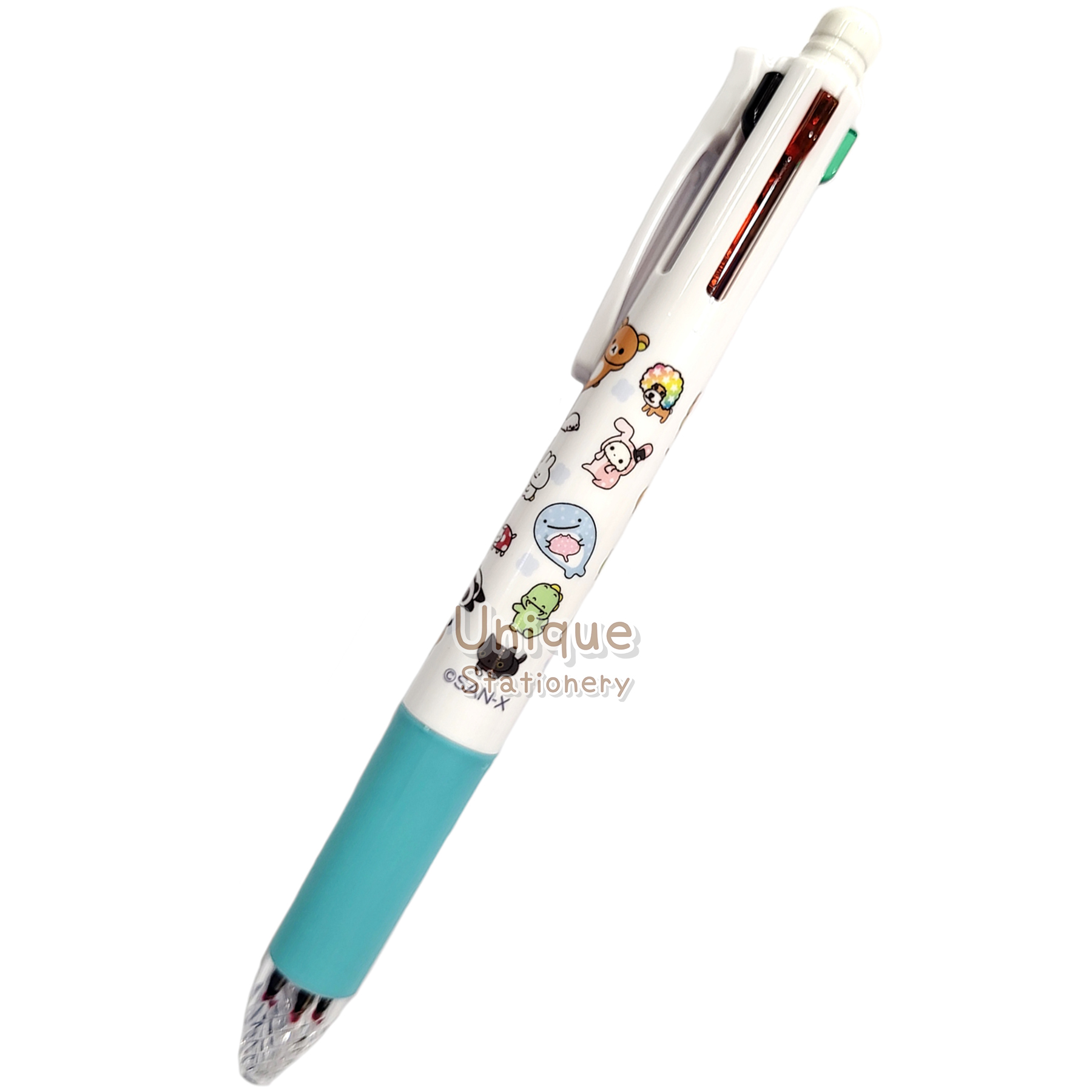 現貨｜San-X 家族 鬆弛熊 角落生物 鯨鯊先生 日本製 Zebra SARASA multi 4+1 多功能5用筆 4色啫喱筆+鉛芯筆 (PR16101)