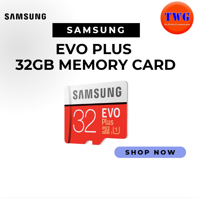SAMSUNG EVO PLUS  32GB memory card 100% original Brand new