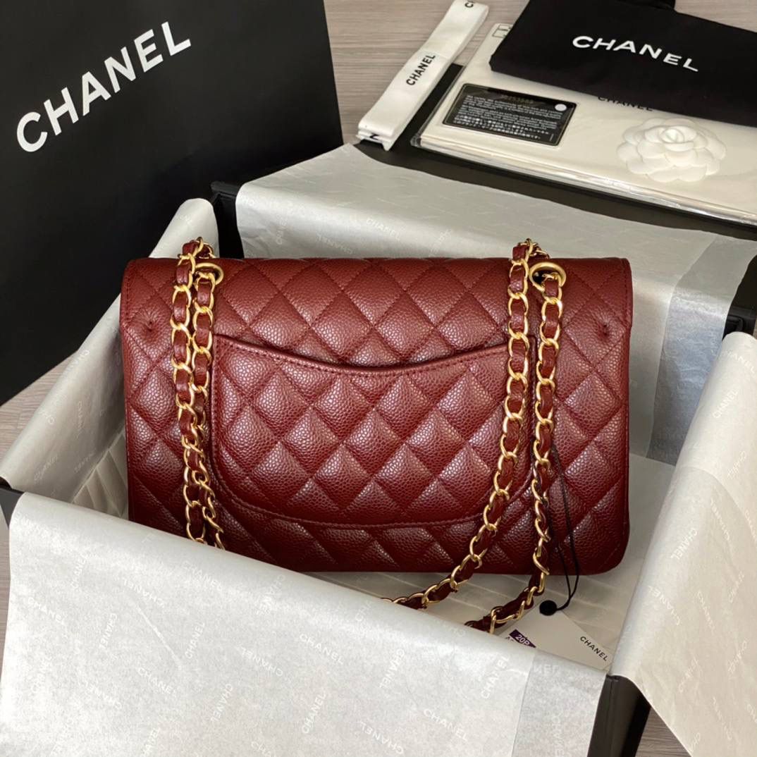 CF枣红金25cm❤️‍🩹 我们家的货出来就是风靡全网 独家正品原厂皮渠道货、荔枝纹银扣出货啦！ 独家渠道货，真正的进口原厂货，正品工艺品质，我们确保所有材料，五金，车线，油边都达到正品百分百的原厂渠道材料，连味道都能一样‼️🔥