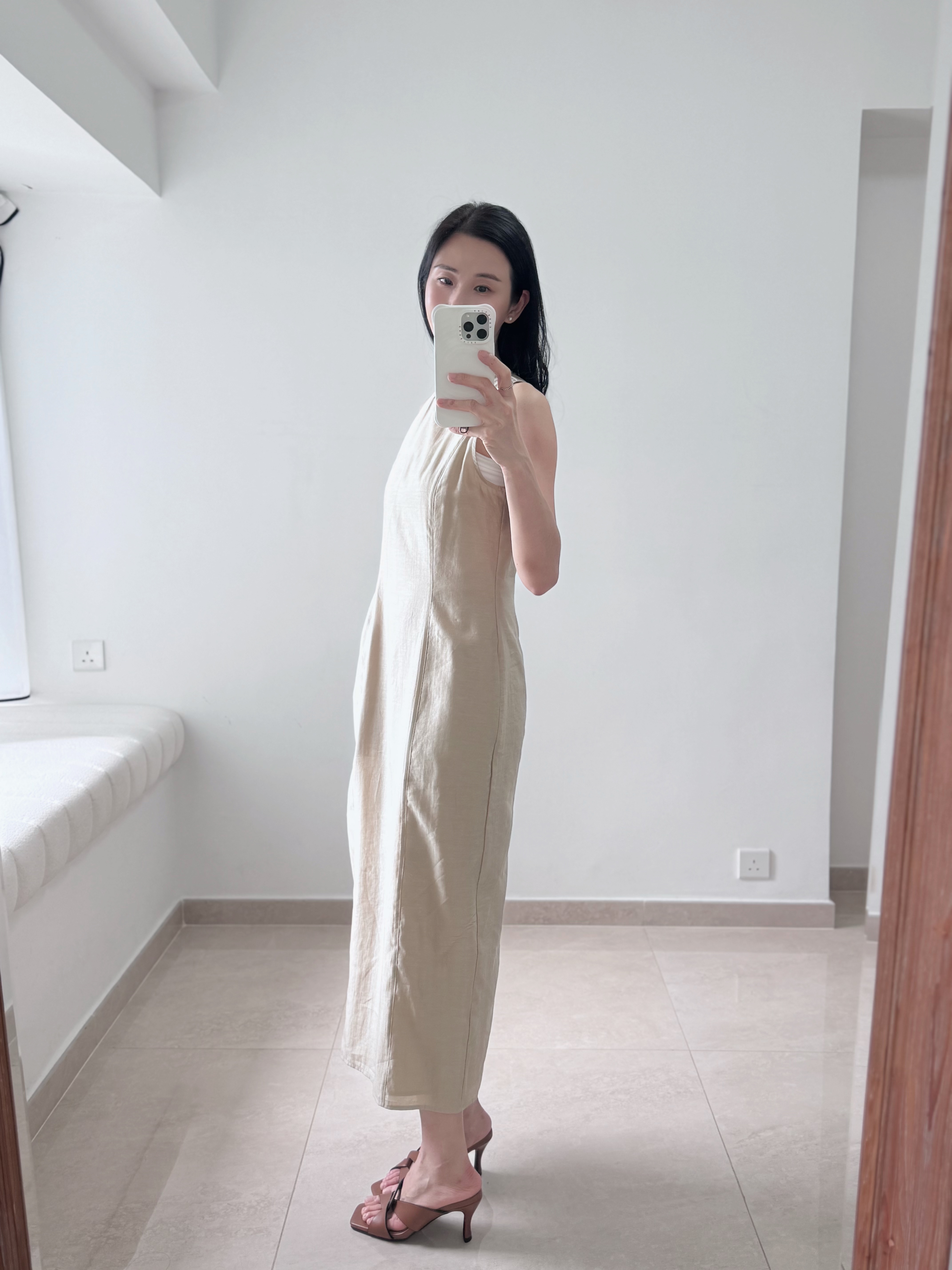 Elegant one piece long dress (with inner dress)