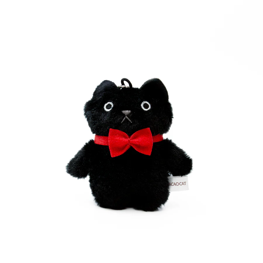 Cacaocat 毛公仔掛飾 - 黑色貓咪「黑寶貓」