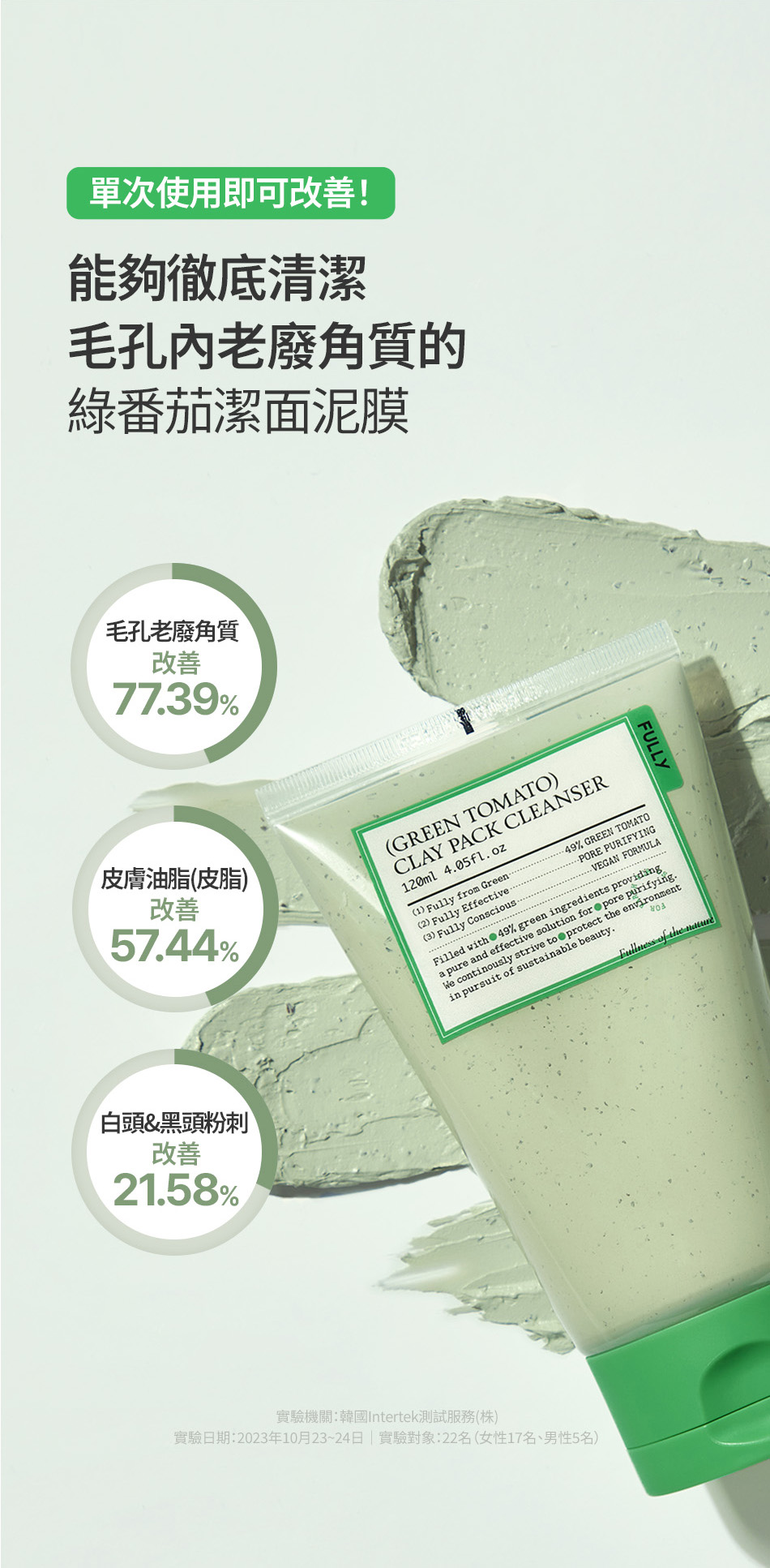 FULLY 綠番茄潔面泥膜 GREEN TOMATO CLEANSER 120ML [預計9月中出貨]