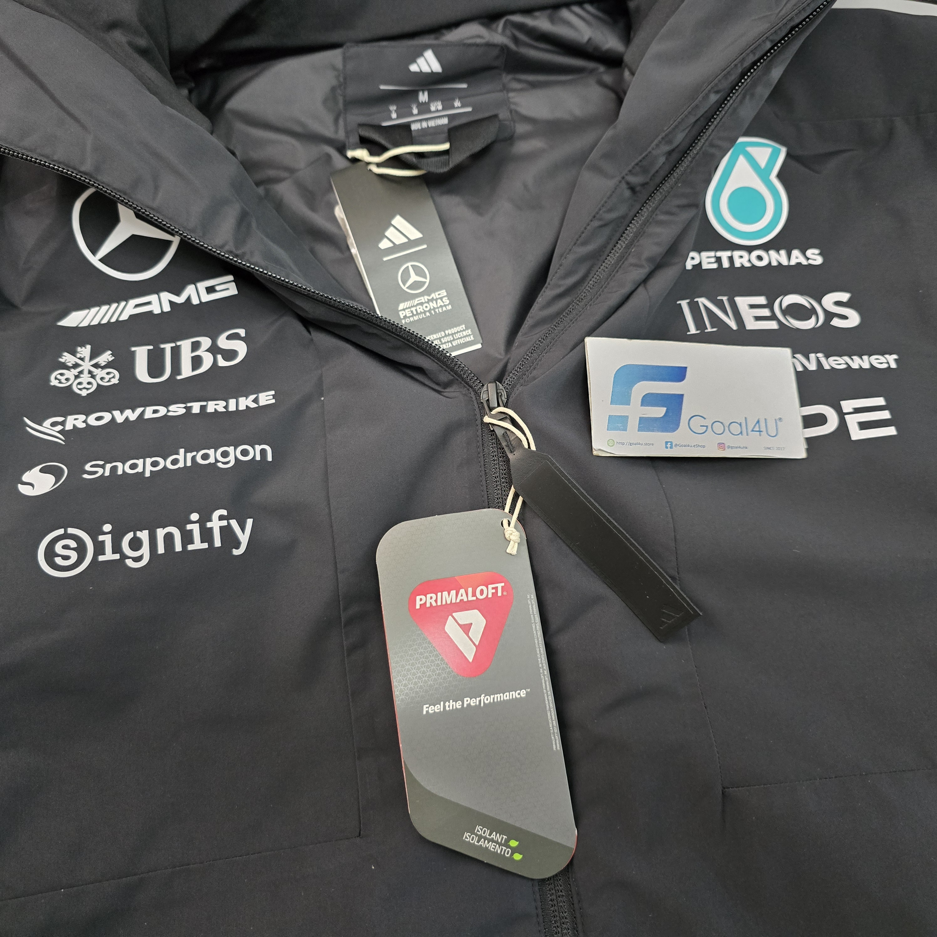 Adidas F1 Mercedes Benz 平治車隊 2026 黑色工程師外套 KE5552