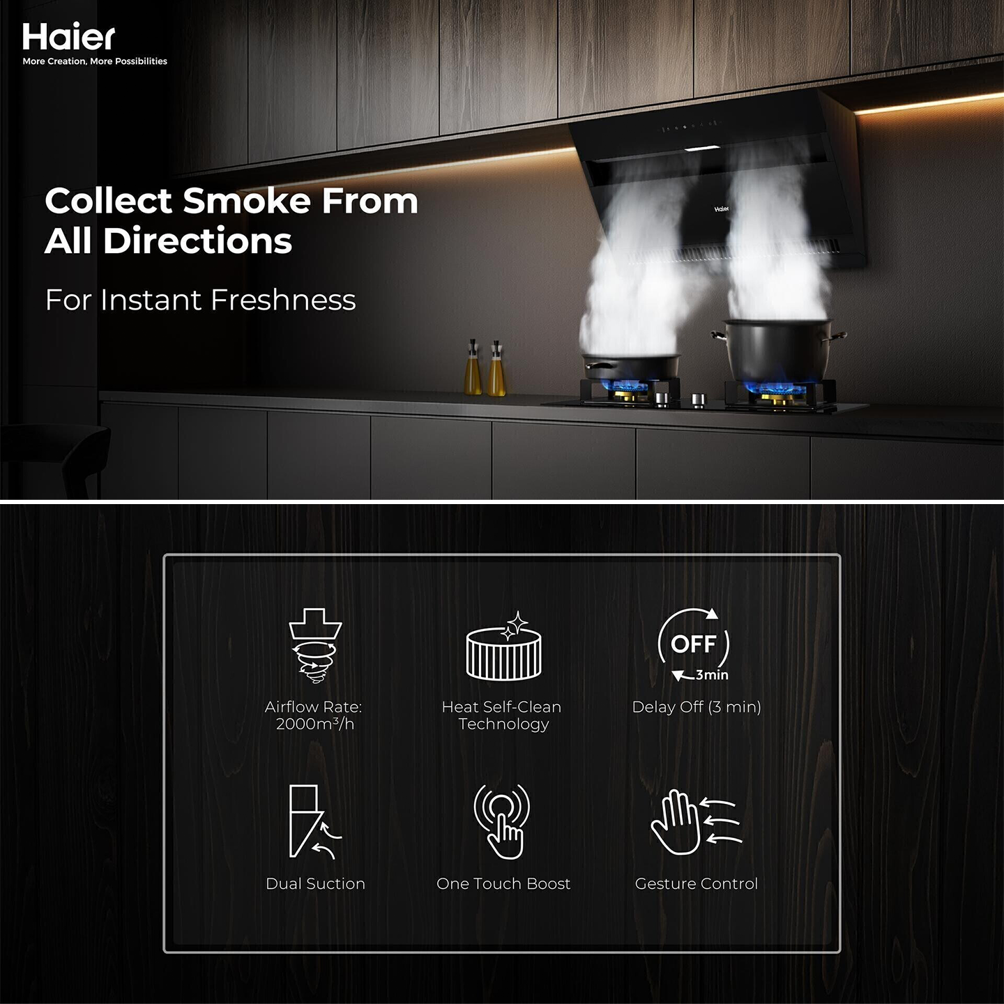 Haier Angled Wall Mounted Hood (HH-C2901)