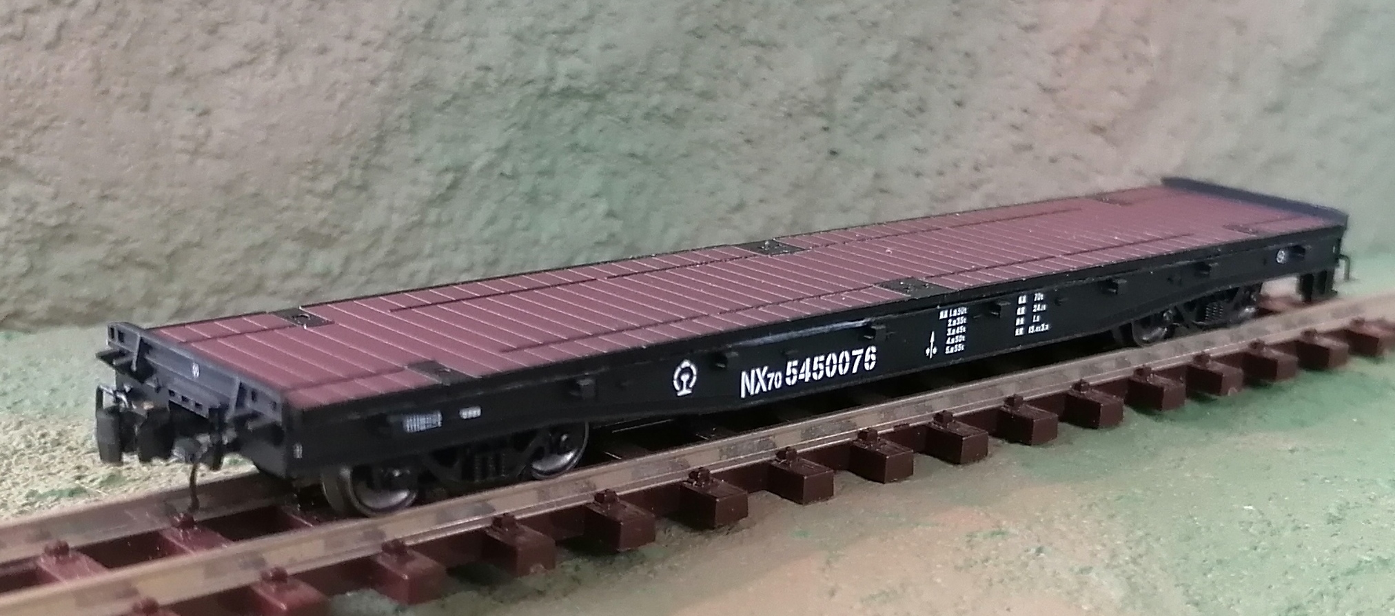 中國鐵路物流運輸NX70多用途平車•長鳴N比例（單節）