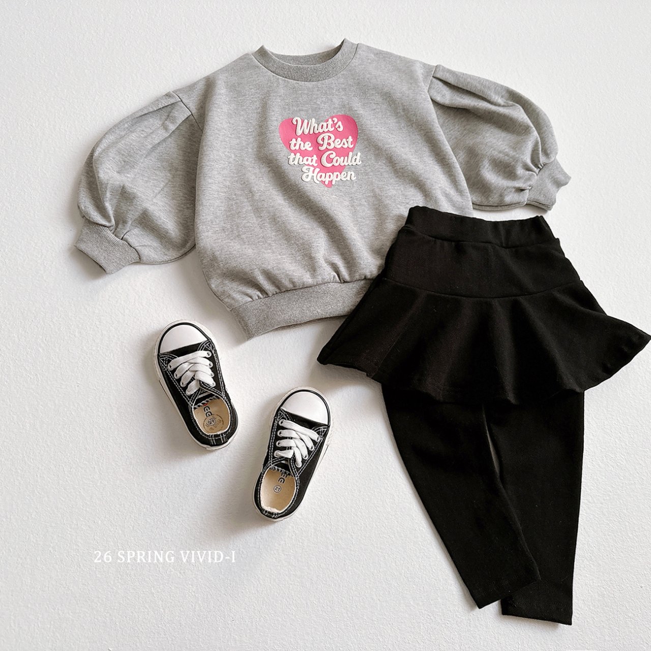 🌸預訂 韓國直送🌸🇰🇷VIVIDI三色純色裙擺打底褲