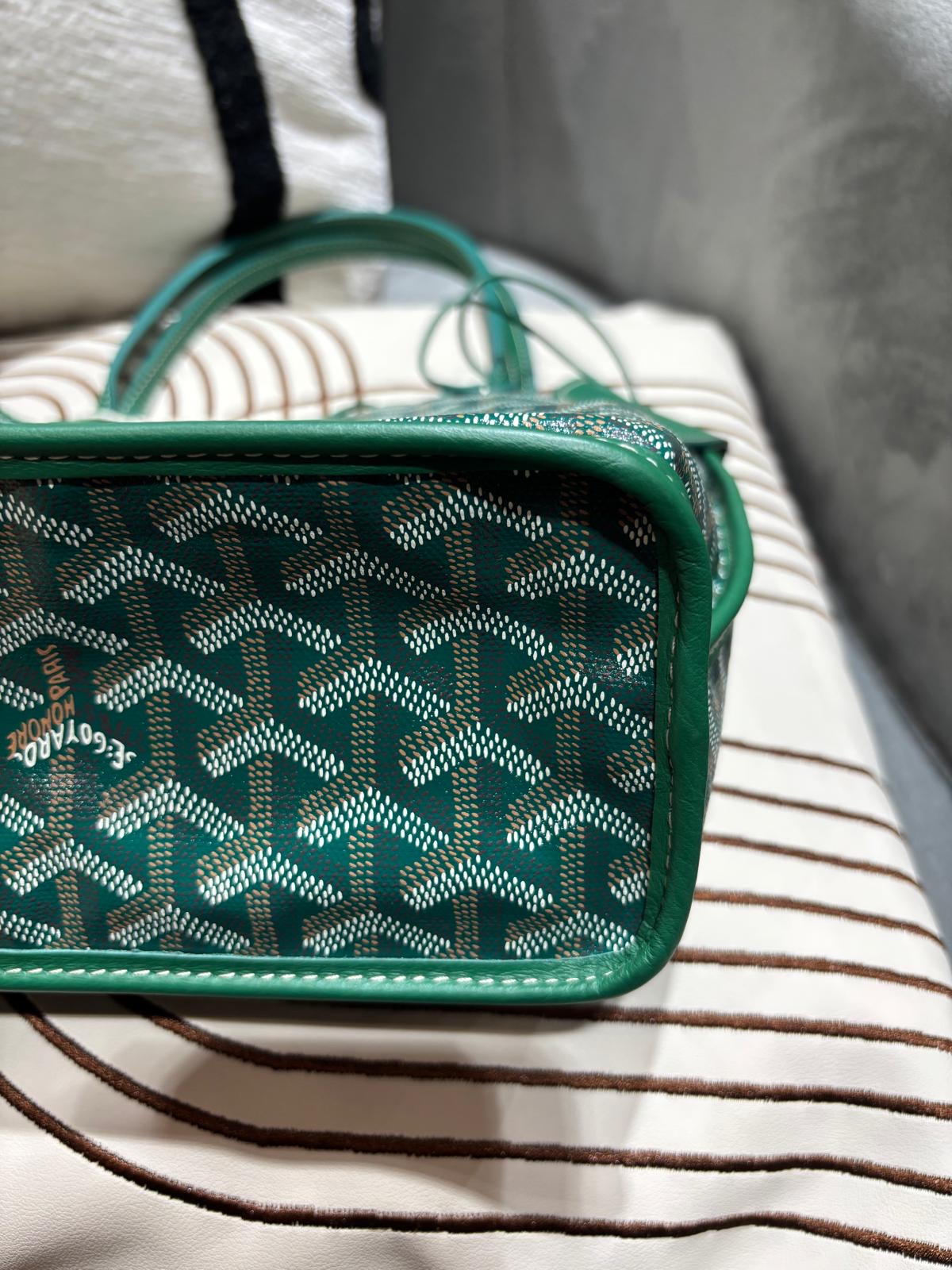 Goyard Anjou Mini Tote Bag VERT 100%Authentic, 99%new ☑️專門店收據☑️Pouch☑️Dust bag
