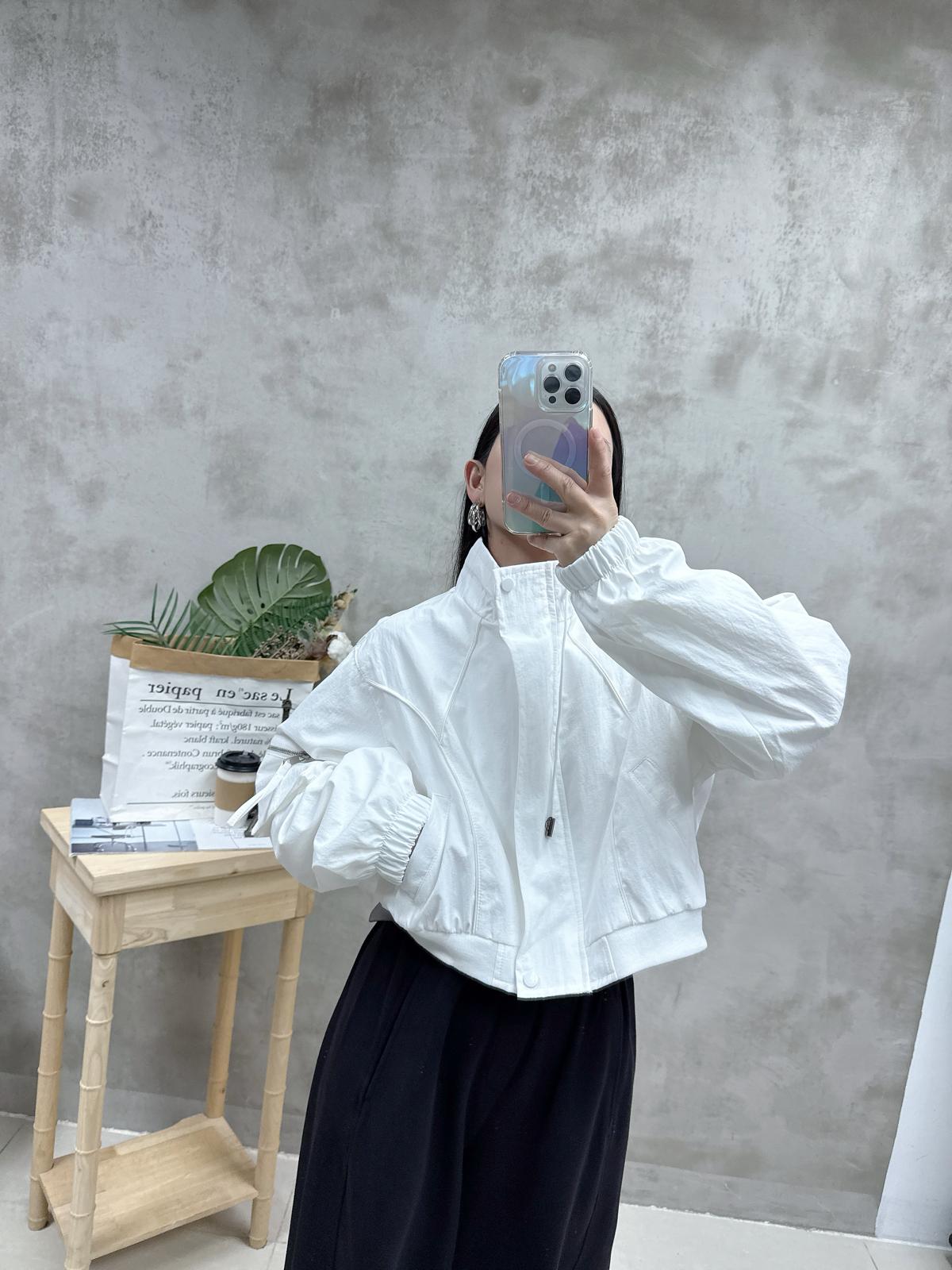 G02 小企領雙袋風褸