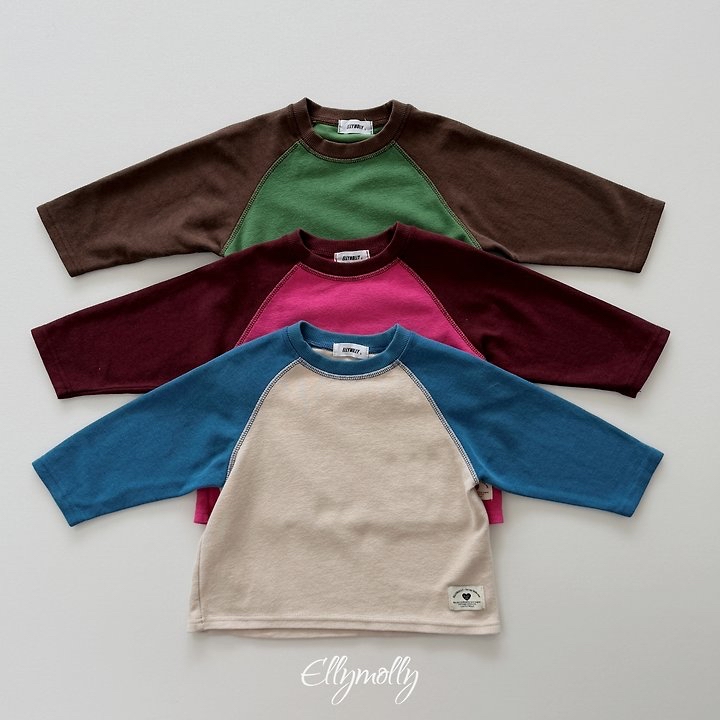 Ellymolly | Raon color raglan t