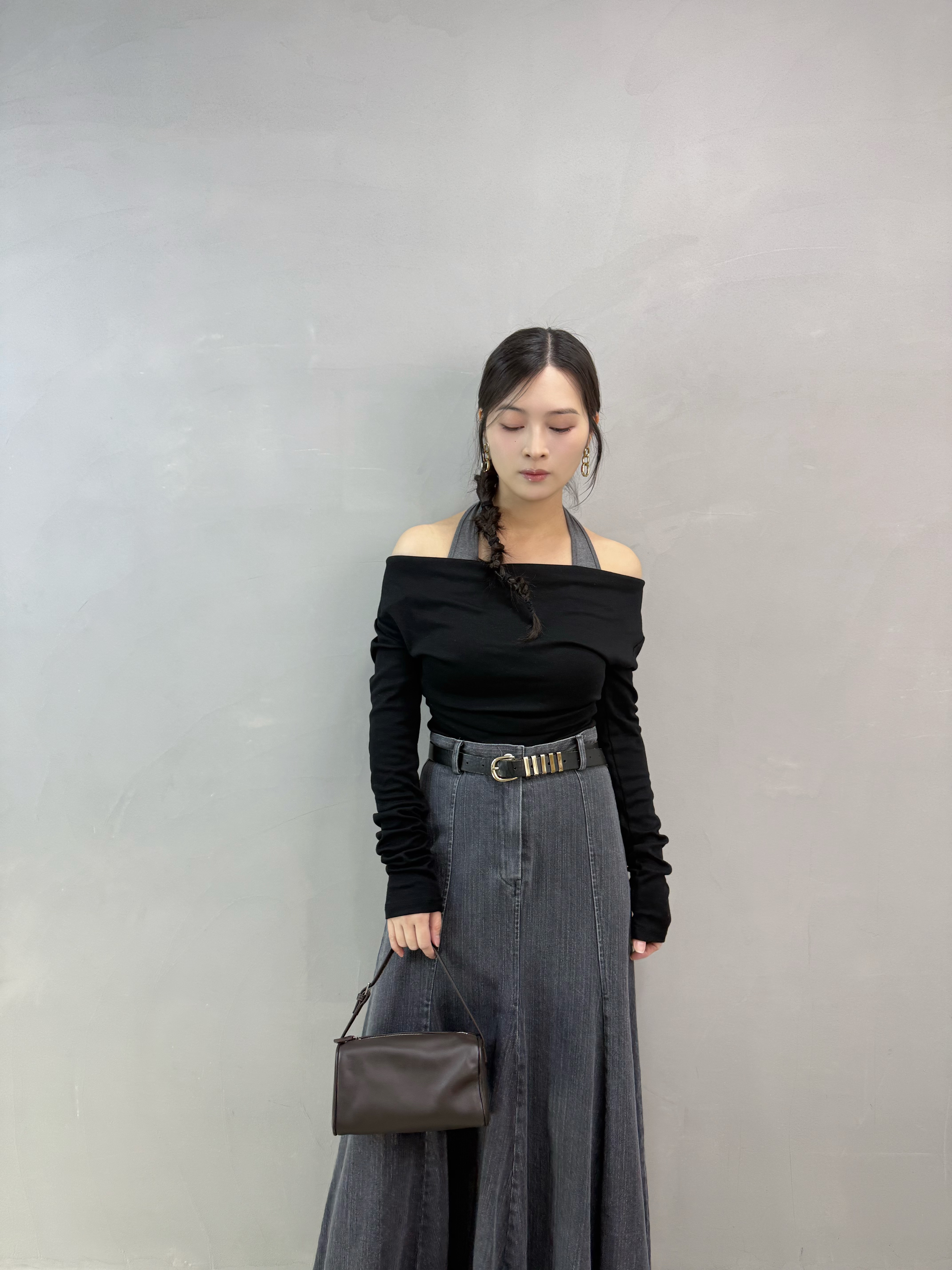 E01 假兩件大領Top