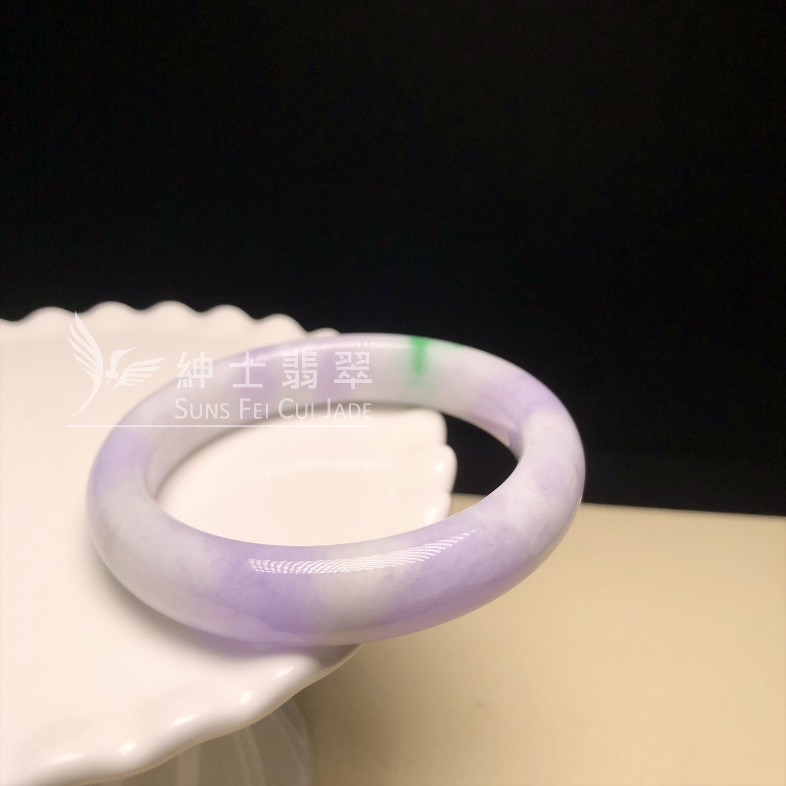 紫帶飄翠福鐲48.2mm  YM00143