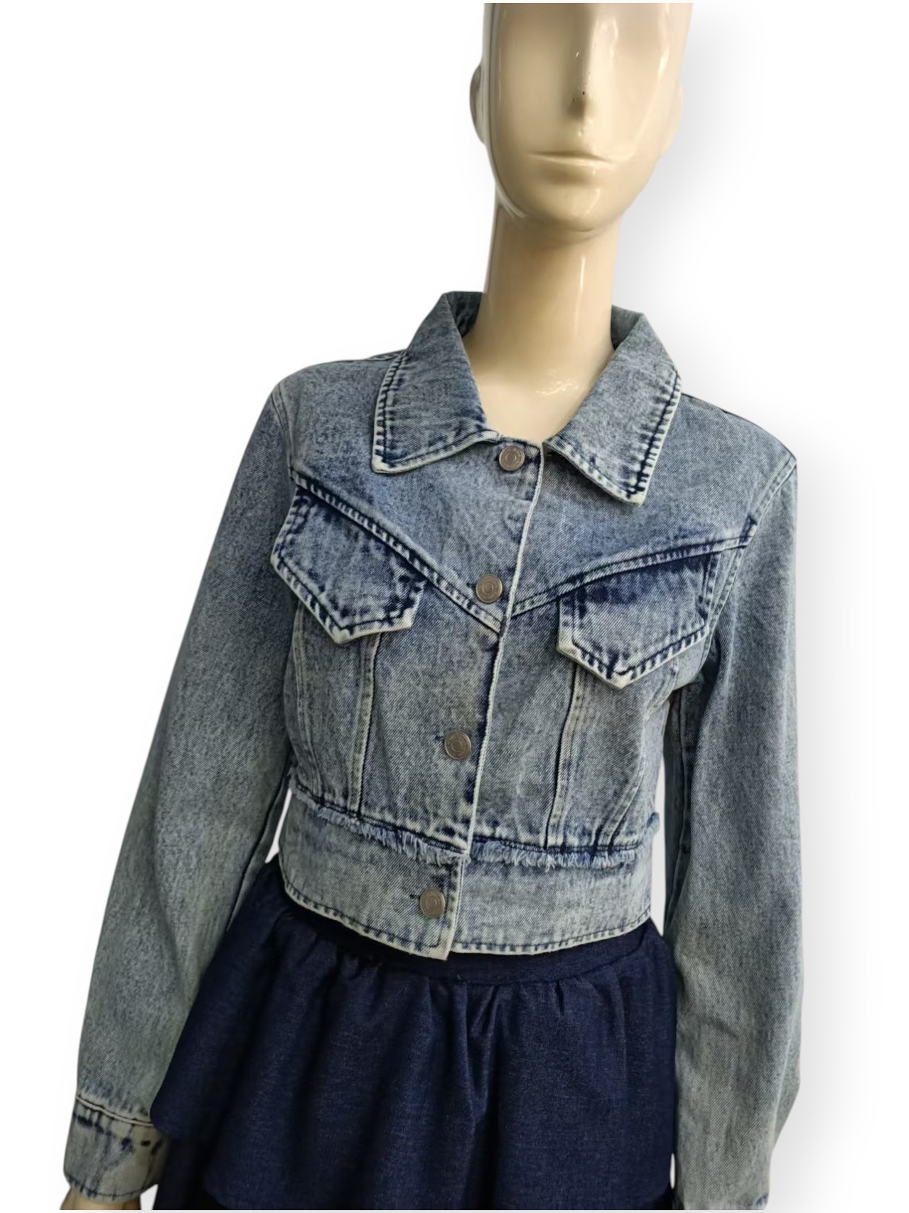 Crop Denim Jacket M246