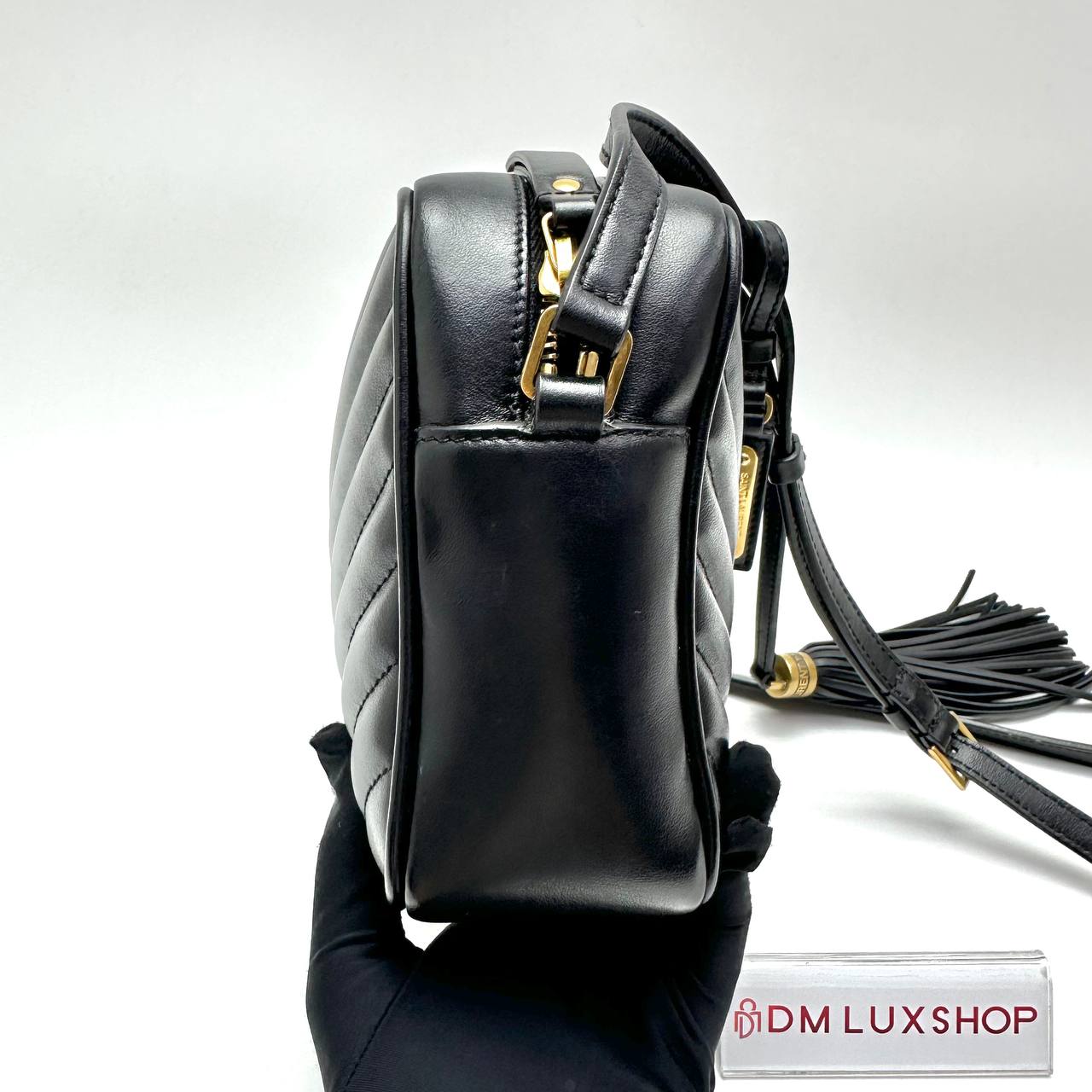 YSL Black Camera Bag GHW