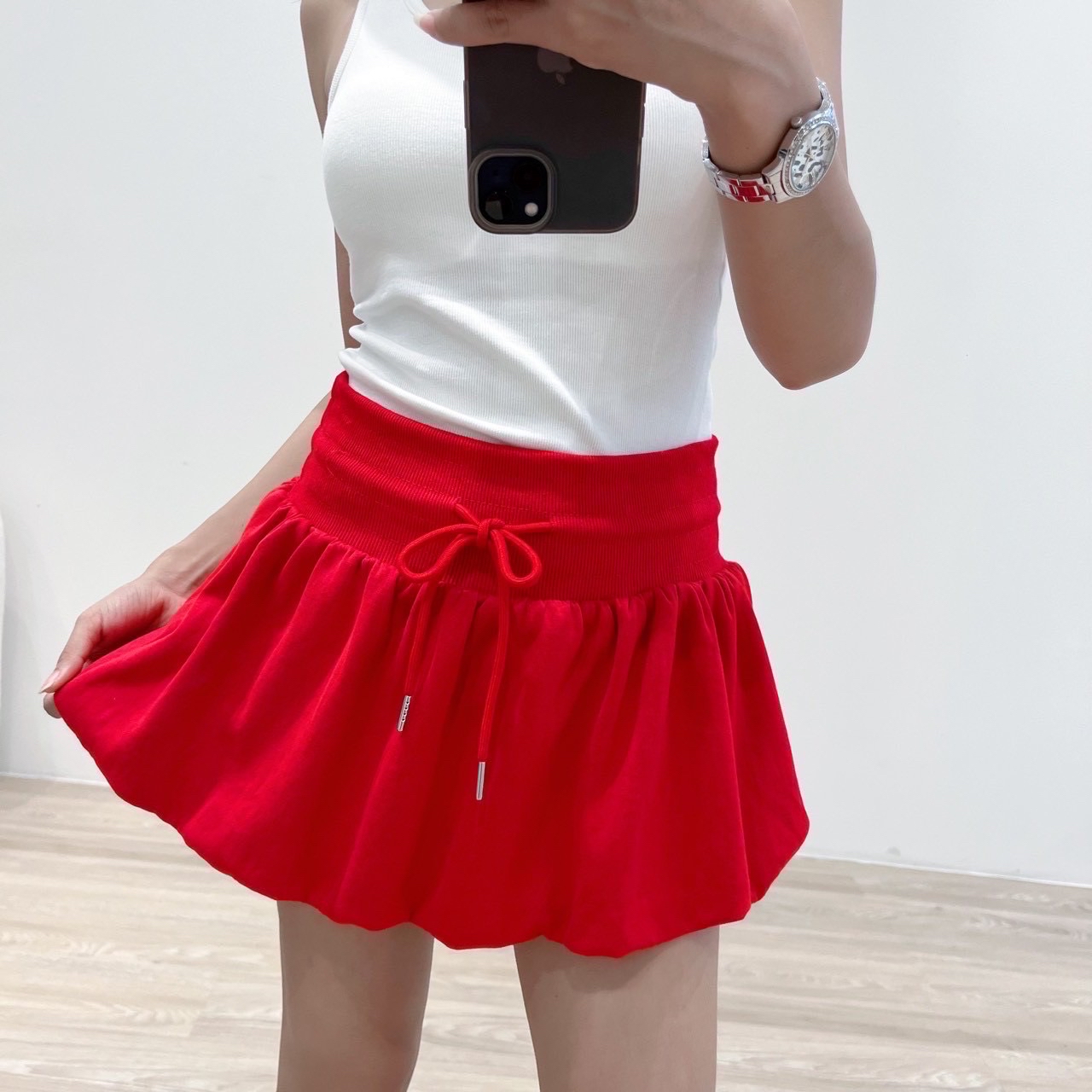 Bkk秋冬款 修腰泡泡裙