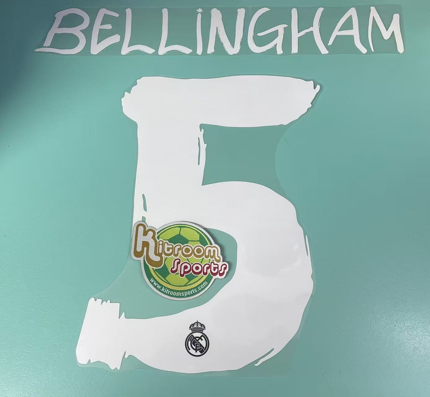 2023-24 Real Madrid Y3 Black Nameset #5 BELLINGHAM