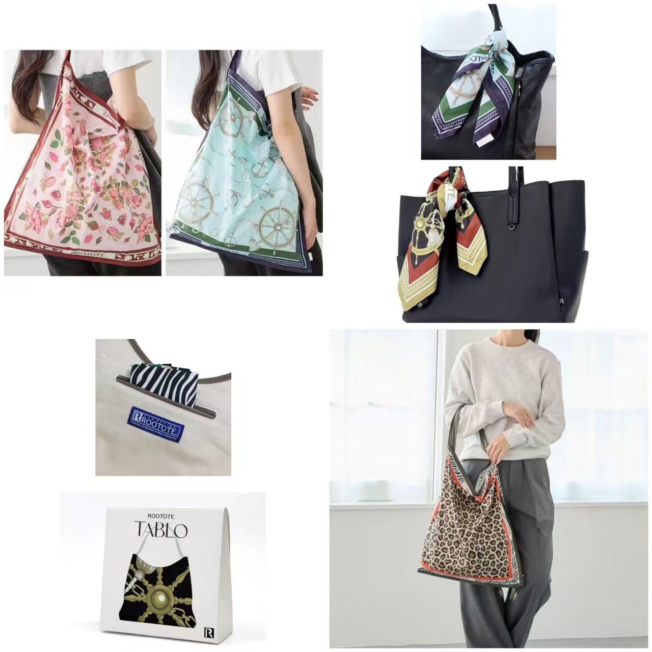 日本直送 ROOTOTE Tablo 圍巾手提包｜輕巧便攜・時尚必備
