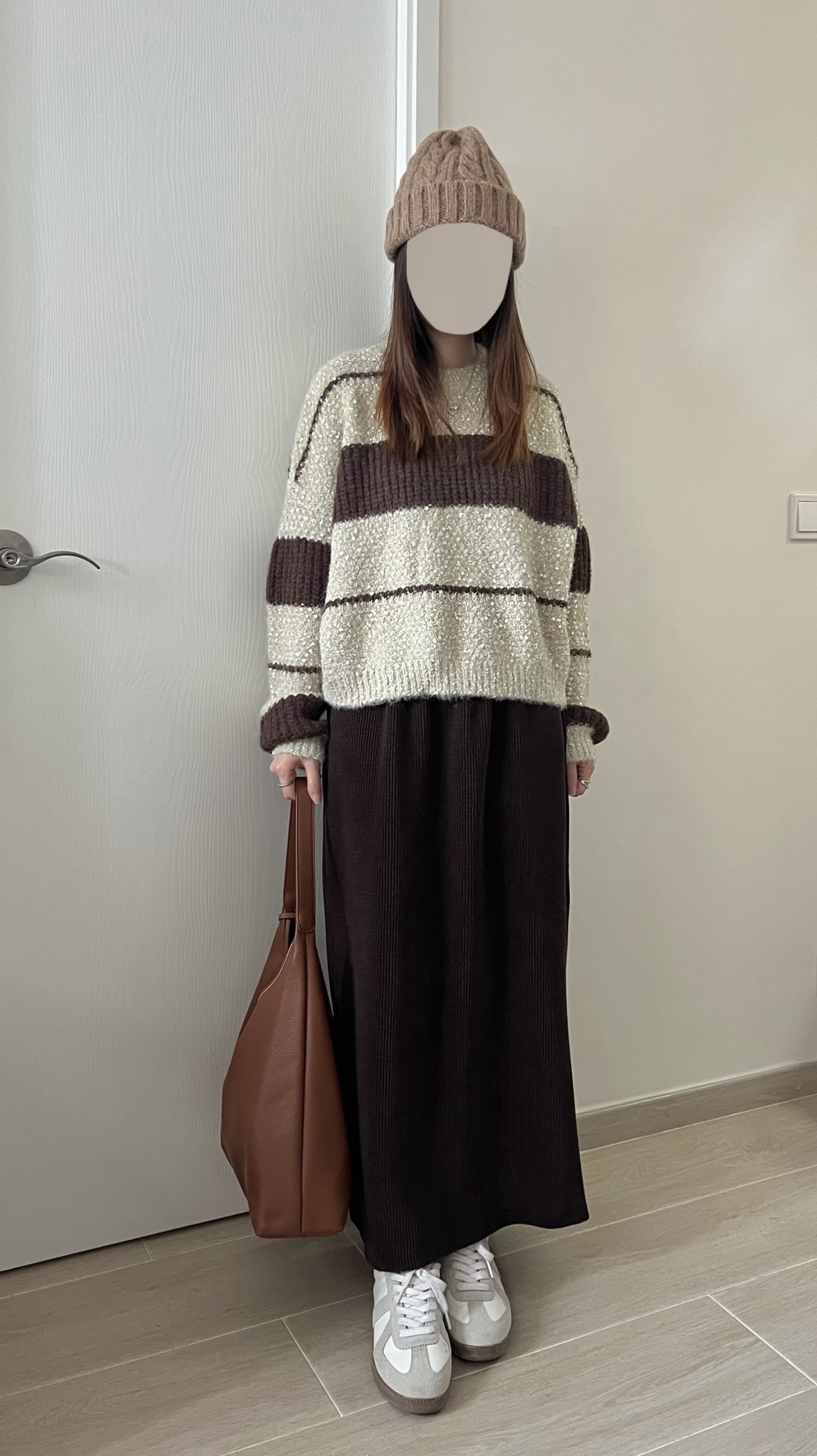 厚實直筒長裙 免熨